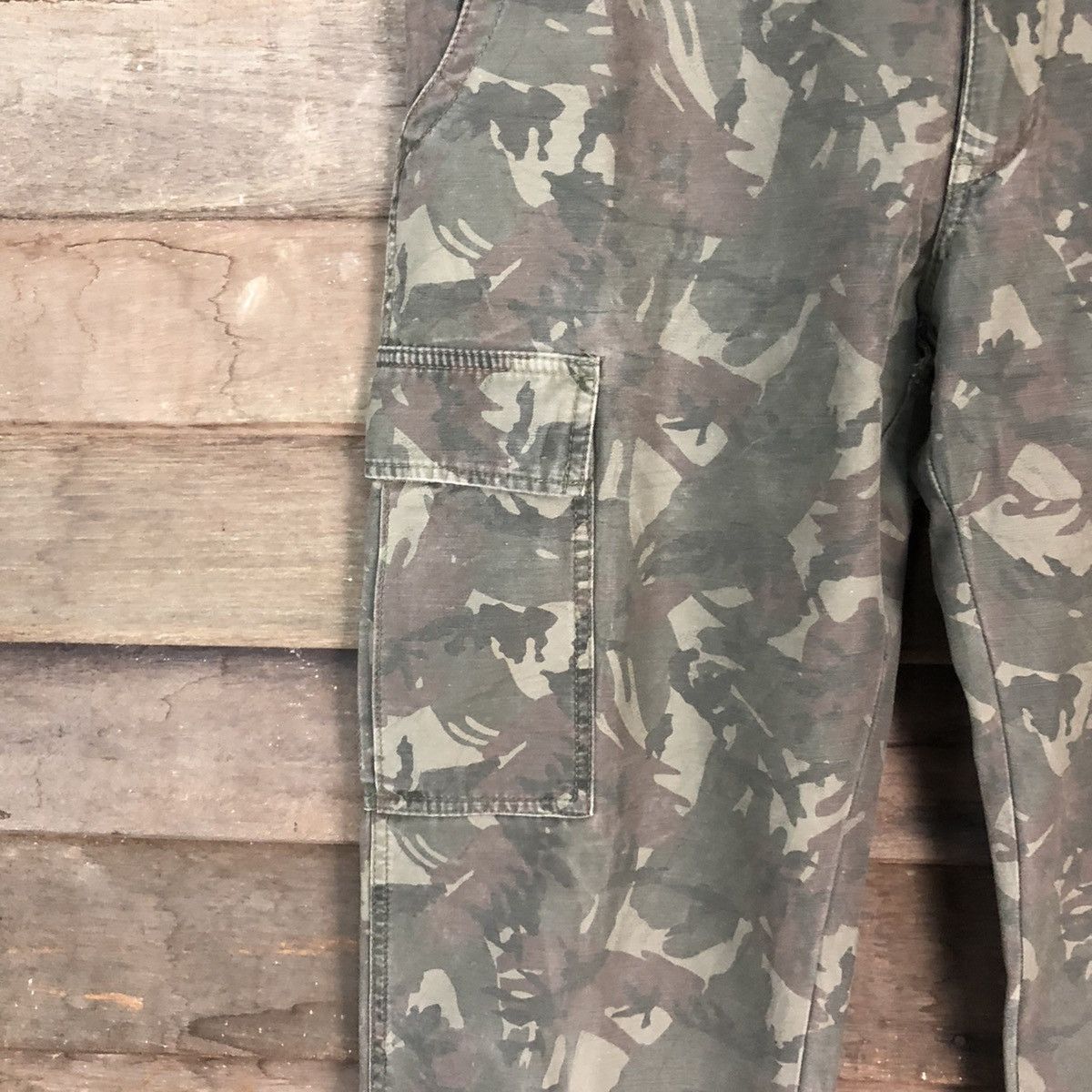 Japanese Brand Uniqlo Green Military Cargo Multipocket Pants #6734 Size US 36 / EU 52 - 6 Thumbnail
