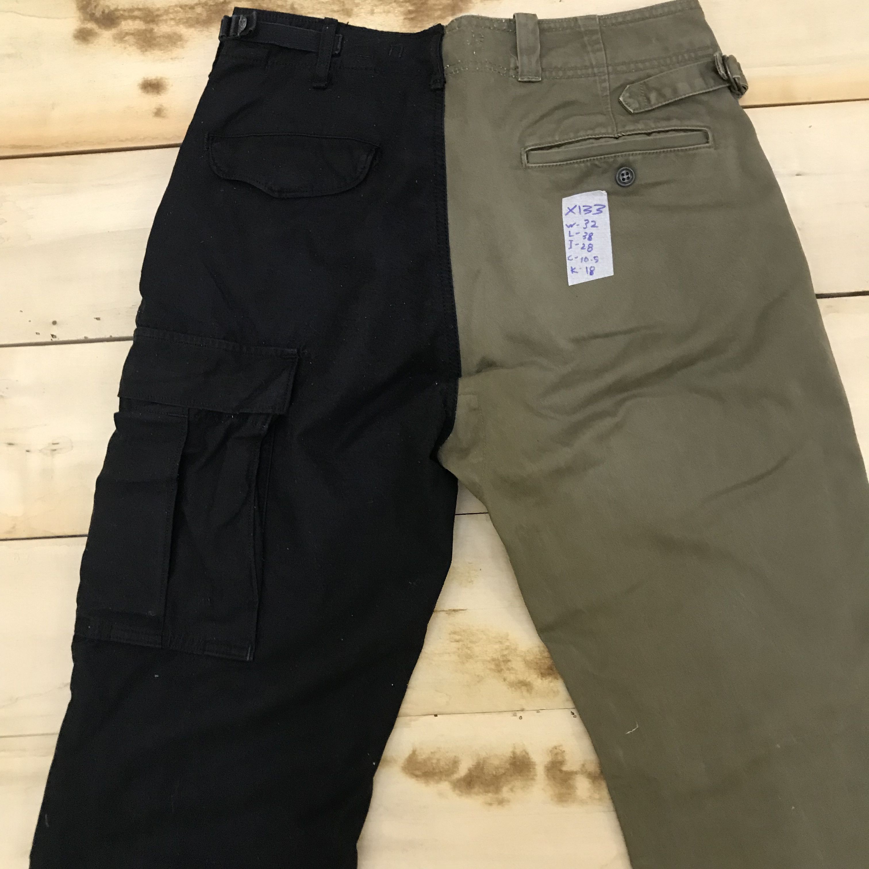 Other X133 RECONSTRUCTED VTG ARMY ANKLE PANTS Size US 32 / EU 48 - 3 Thumbnail