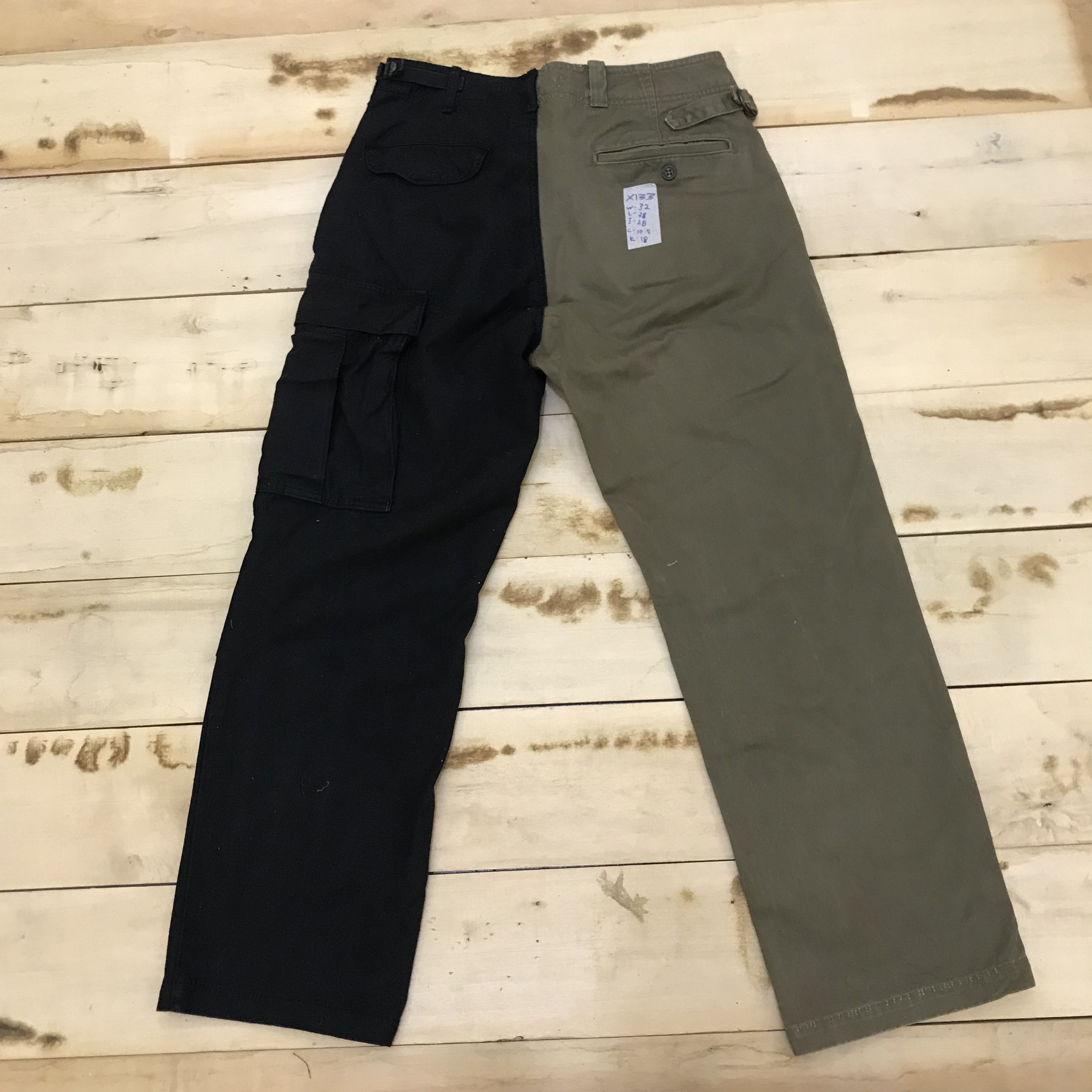 Other X133 RECONSTRUCTED VTG ARMY ANKLE PANTS Size US 32 / EU 48 - 2 Thumbnail
