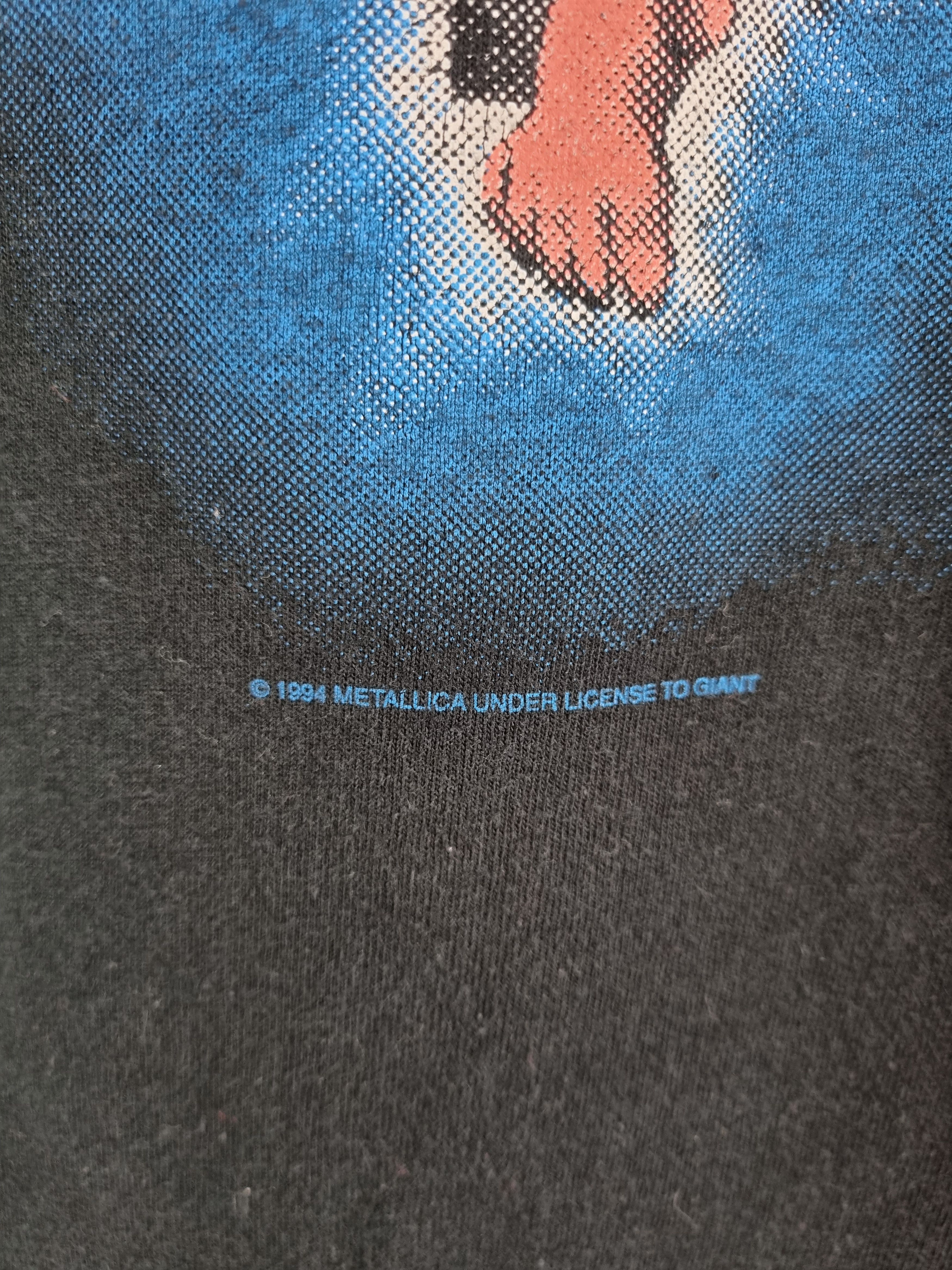 Band Tees × Metallica × Vintage Vintage 94s Metallica Under License To Giant Band Tee Shirt Size US L / EU 52-54 / 3 - 6 Thumbnail