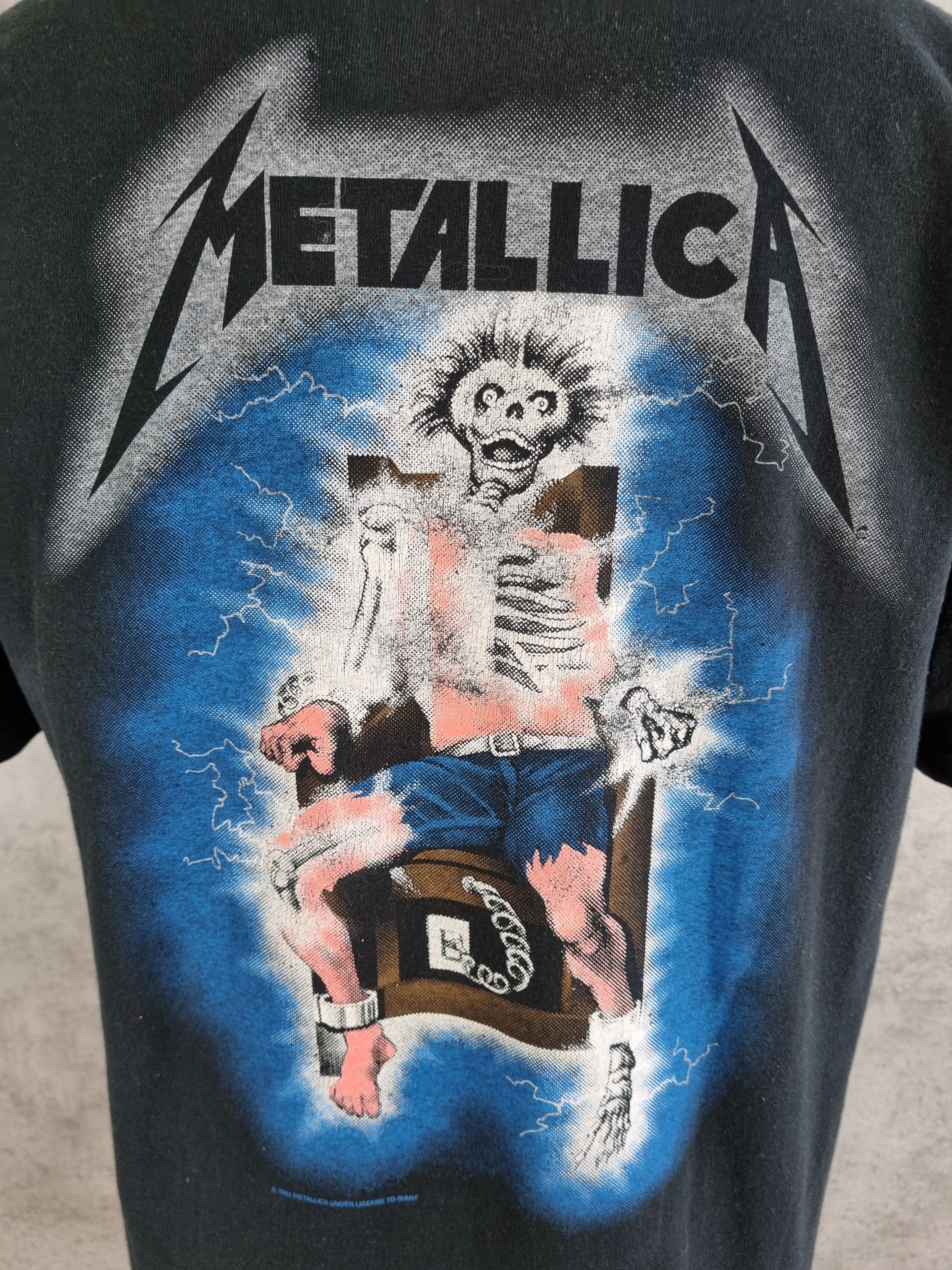 Band Tees × Metallica × Vintage Vintage 94s Metallica Under License To Giant Band Tee Shirt Size US L / EU 52-54 / 3 - 5 Thumbnail