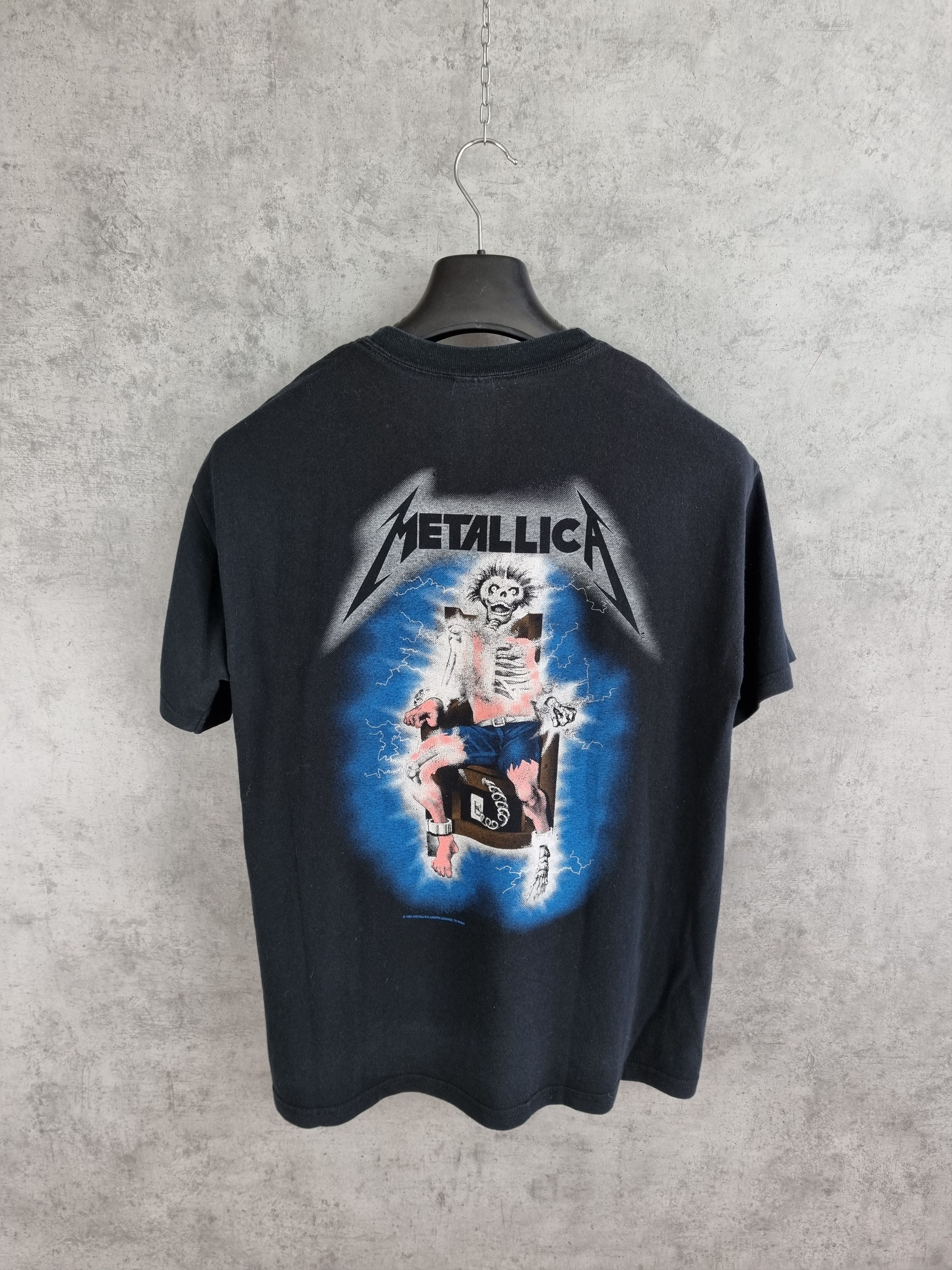 Band Tees × Metallica × Vintage Vintage 94s Metallica Under License To Giant Band Tee Shirt Size US L / EU 52-54 / 3 - 4 Thumbnail