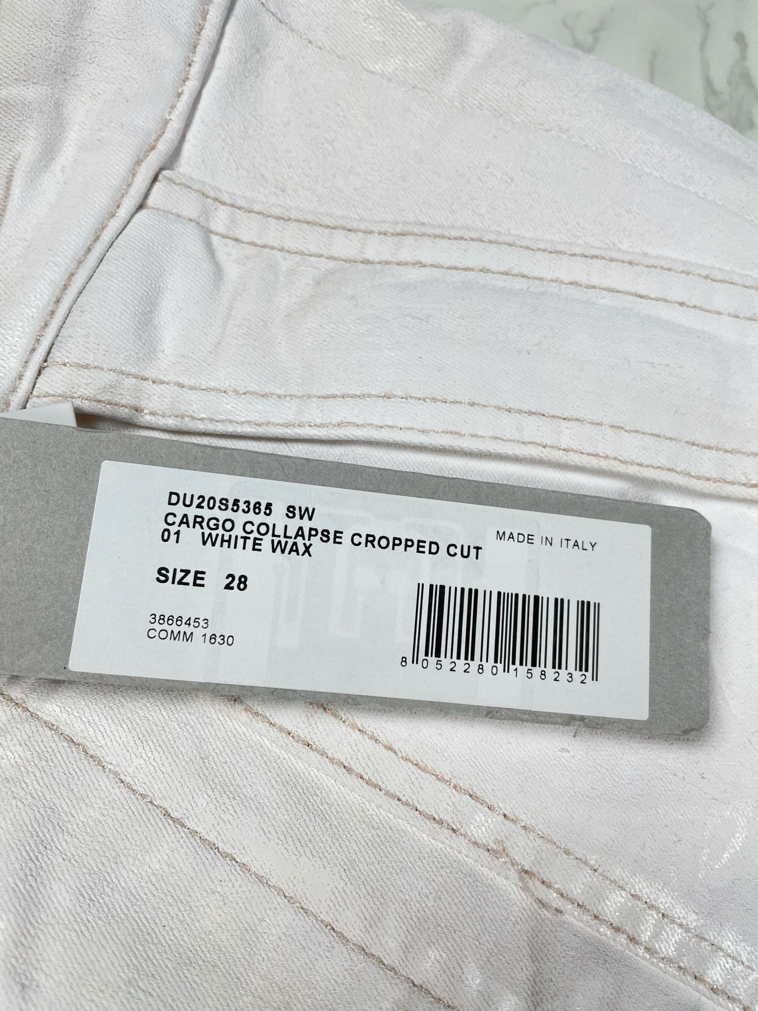 Rick Owens × Rick Owens Drkshdw 🔥65% OFF🔥 [SALE] Rick Owens Cargo Waxed Cropped Jeans Size US 28 / EU 44 - 12 Thumbnail