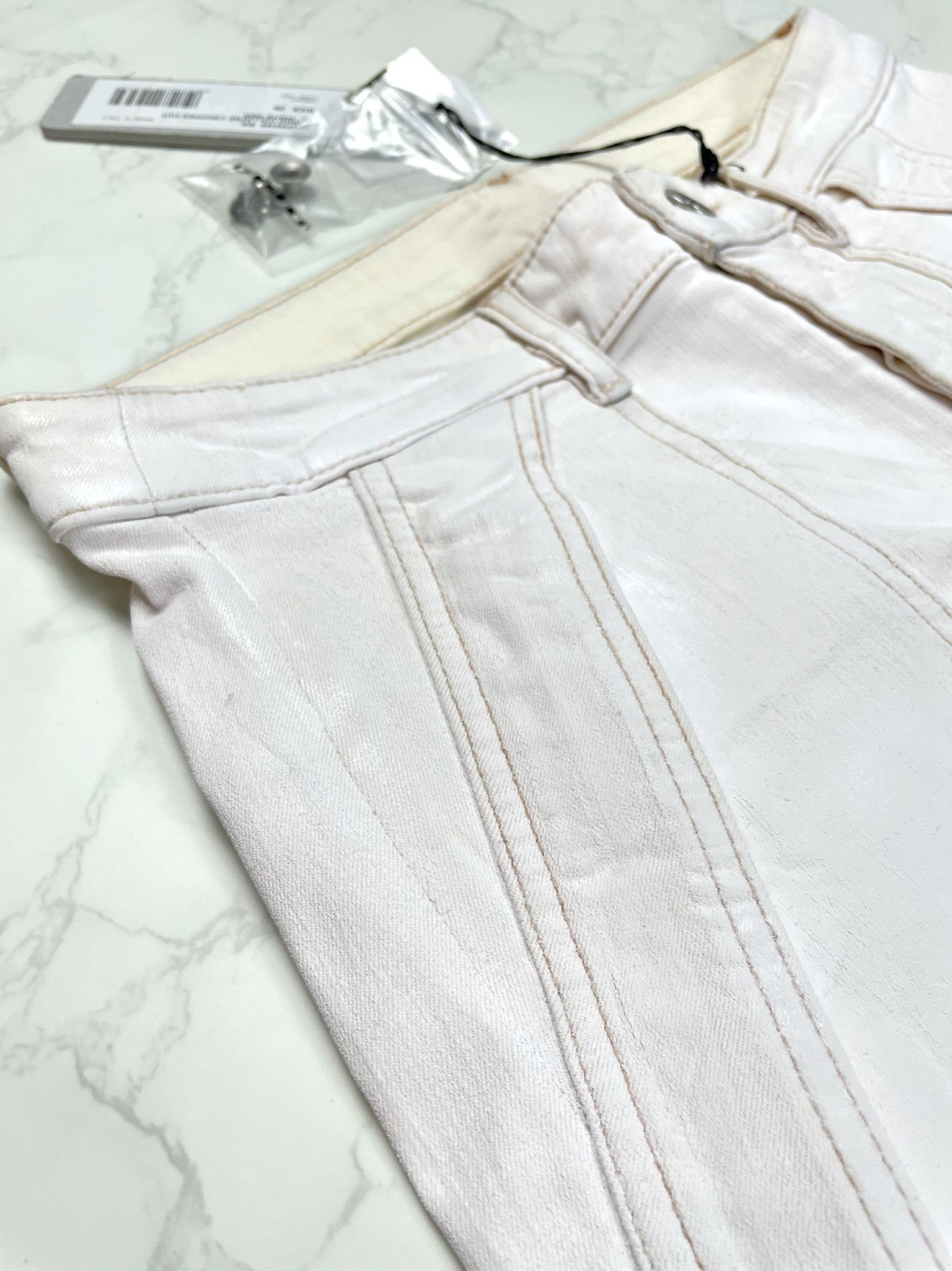 Rick Owens × Rick Owens Drkshdw 🔥65% OFF🔥 [SALE] Rick Owens Cargo Waxed Cropped Jeans Size US 28 / EU 44 - 11 Thumbnail