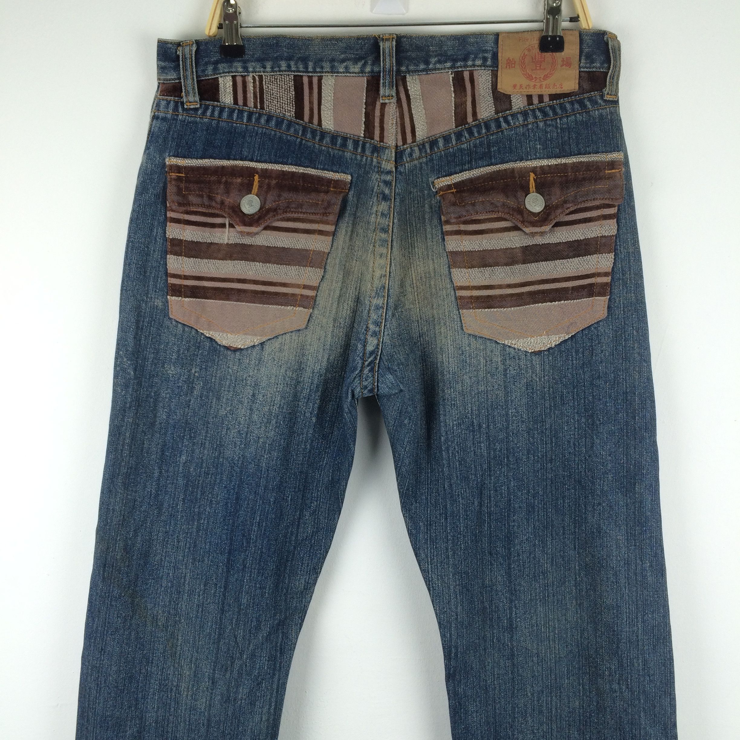 Japanese Brand X135 RARE! JAPANESE BRAND SKULL SKELETON DISTRESSED JEANS Size US 37 - 6 Thumbnail