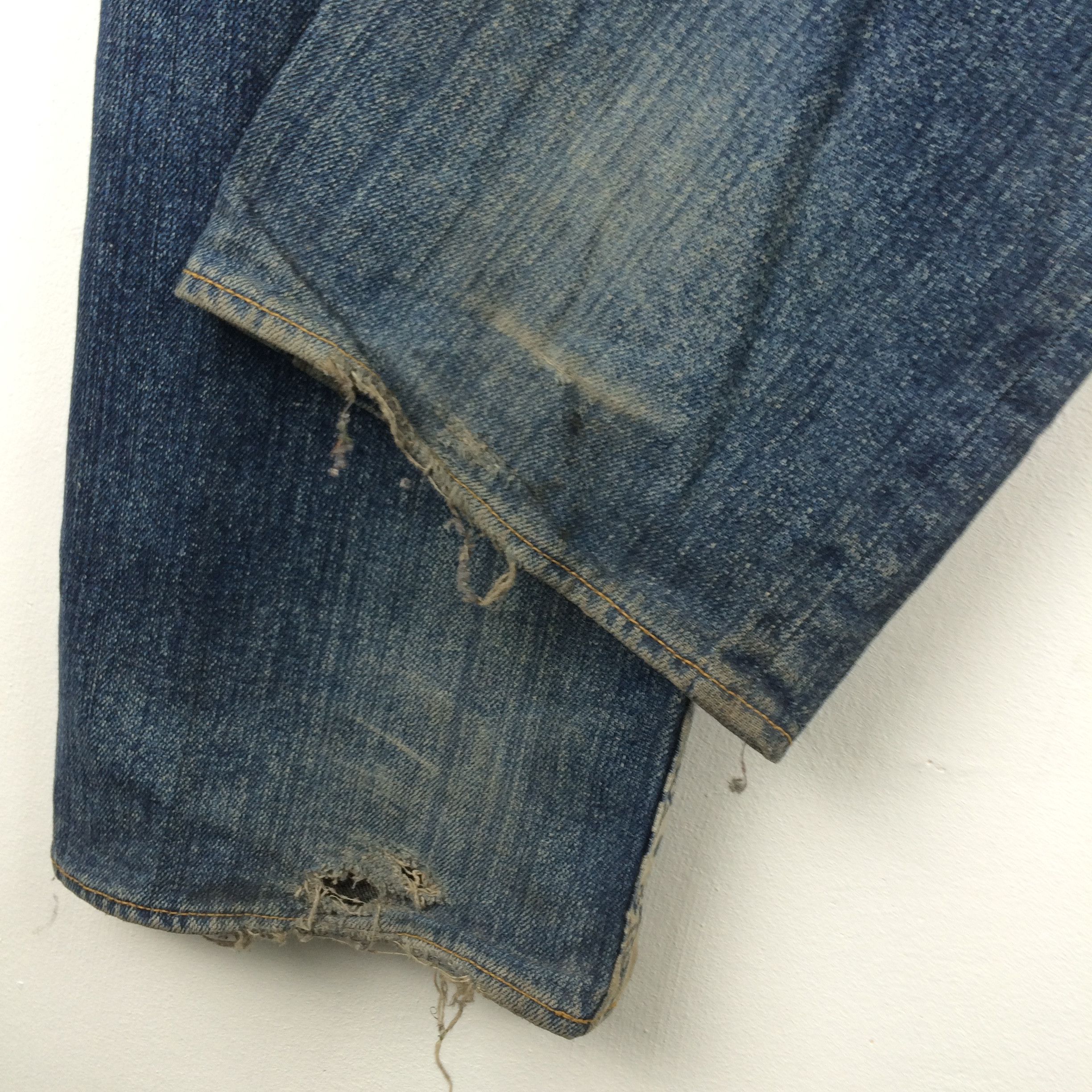 Japanese Brand X135 RARE! JAPANESE BRAND SKULL SKELETON DISTRESSED JEANS Size US 37 - 8 Thumbnail