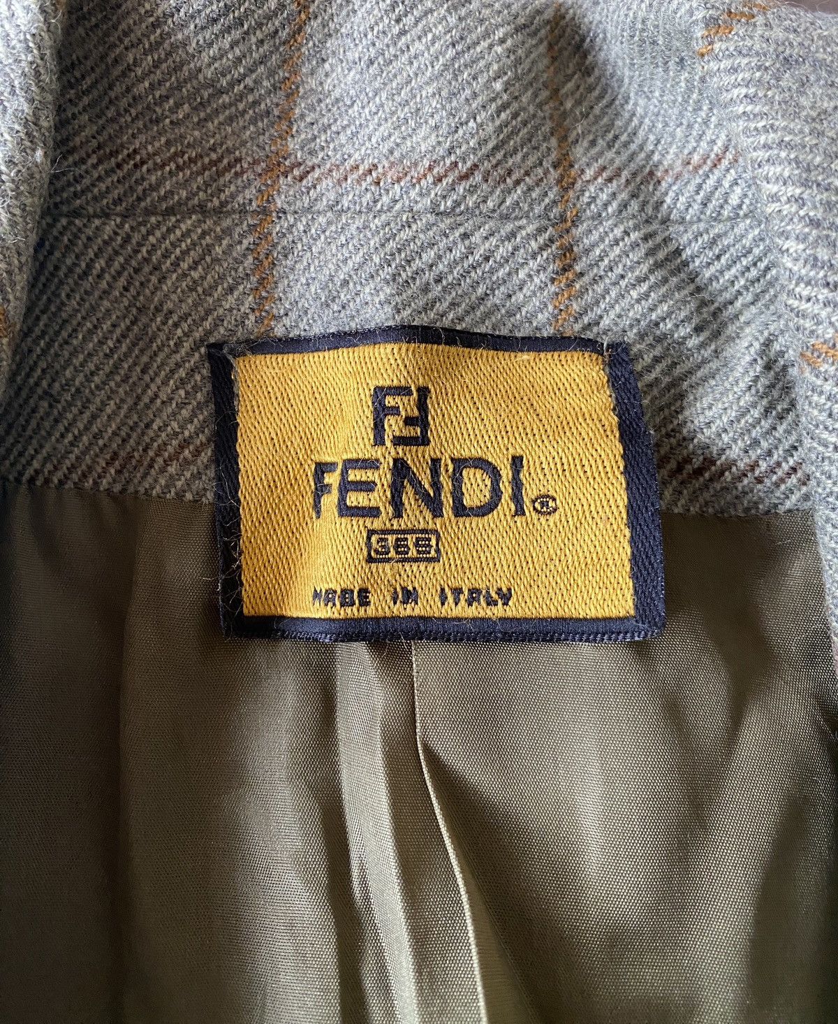 Designer × Fendi × Vintage VINTAGE FENDI BLAZER MADE IN ITALY Size 44R - 10 Thumbnail
