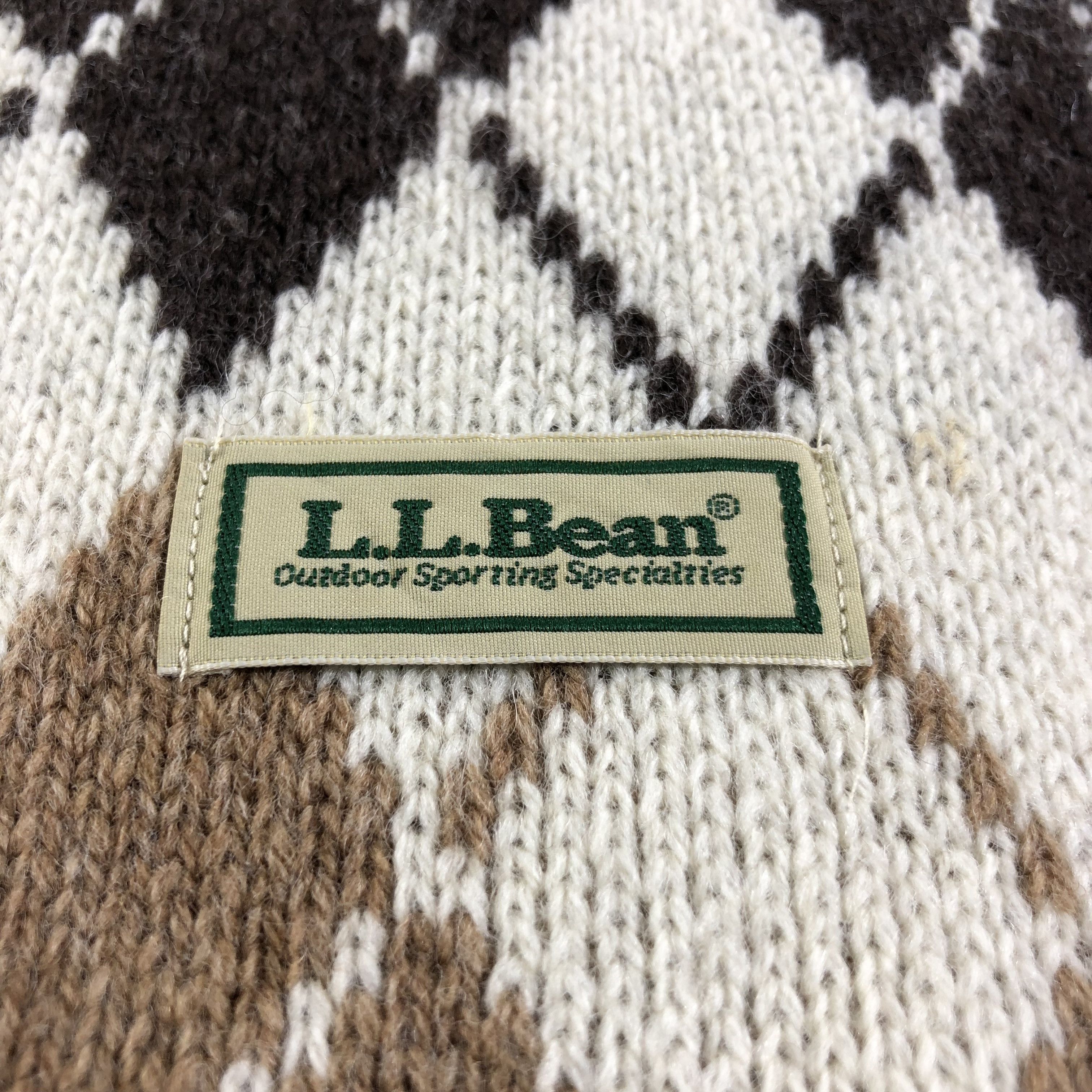 L.L. Bean L.L. Bean Argyle Wool Scarf Muffler V1284 Size ONE SIZE - 4 Thumbnail