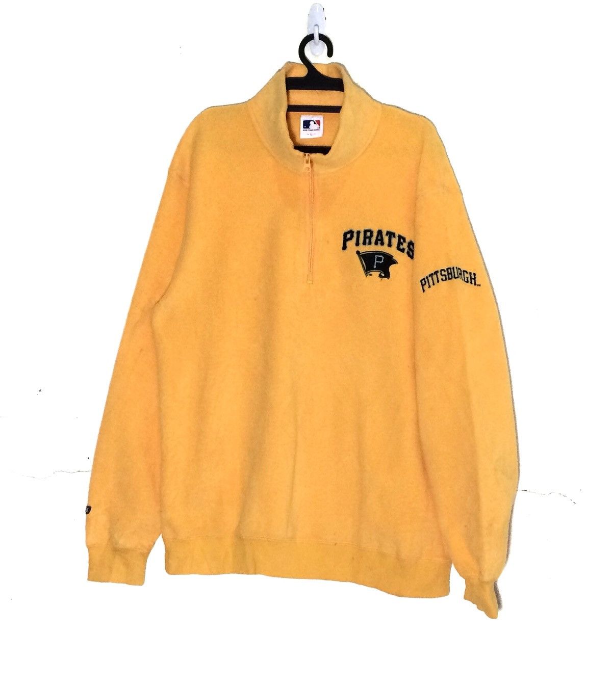 MLB VINTAGE PITTSBURGH PIRATES FLEECE half Zipper Jumper Jacket Size US M / EU 48-50 / 2 - 1 Thumbnail