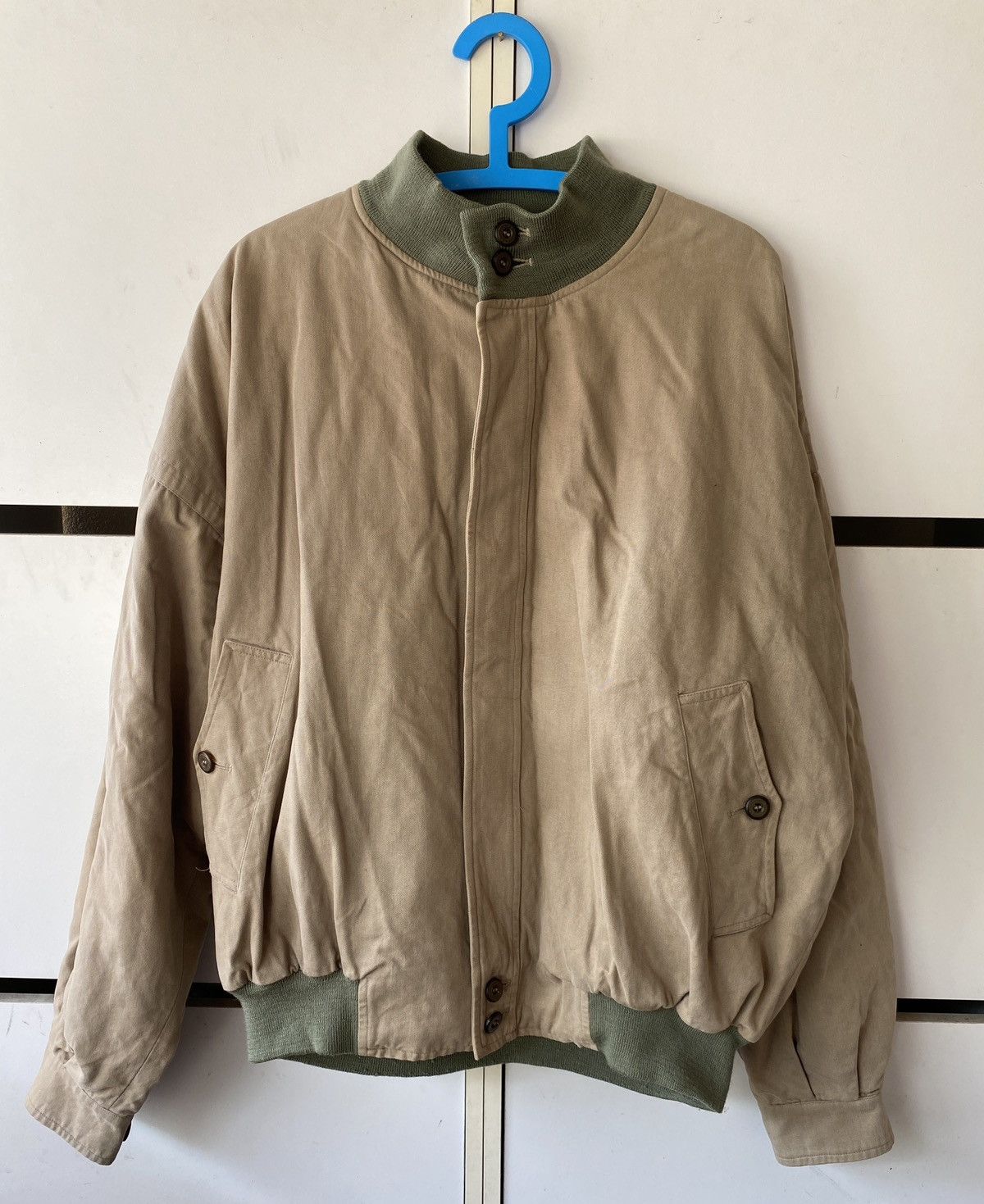 Burberry VINTAGE BURBERRY BOMBER JACKET MADE IN ENGLAND Size US L / EU 52-54 / 3 - 1 Thumbnail