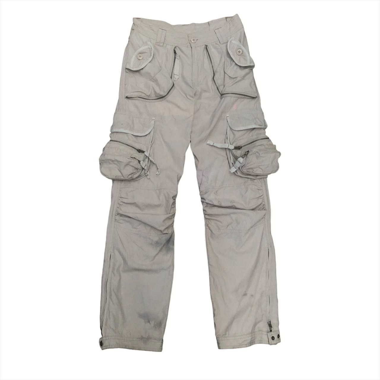 A&G Rock 🔥Need Gone🔥JapaneseBrand 3D Multi Pocket Cargo Trashed Pants Size US 32 / EU 48 - 1 Thumbnail