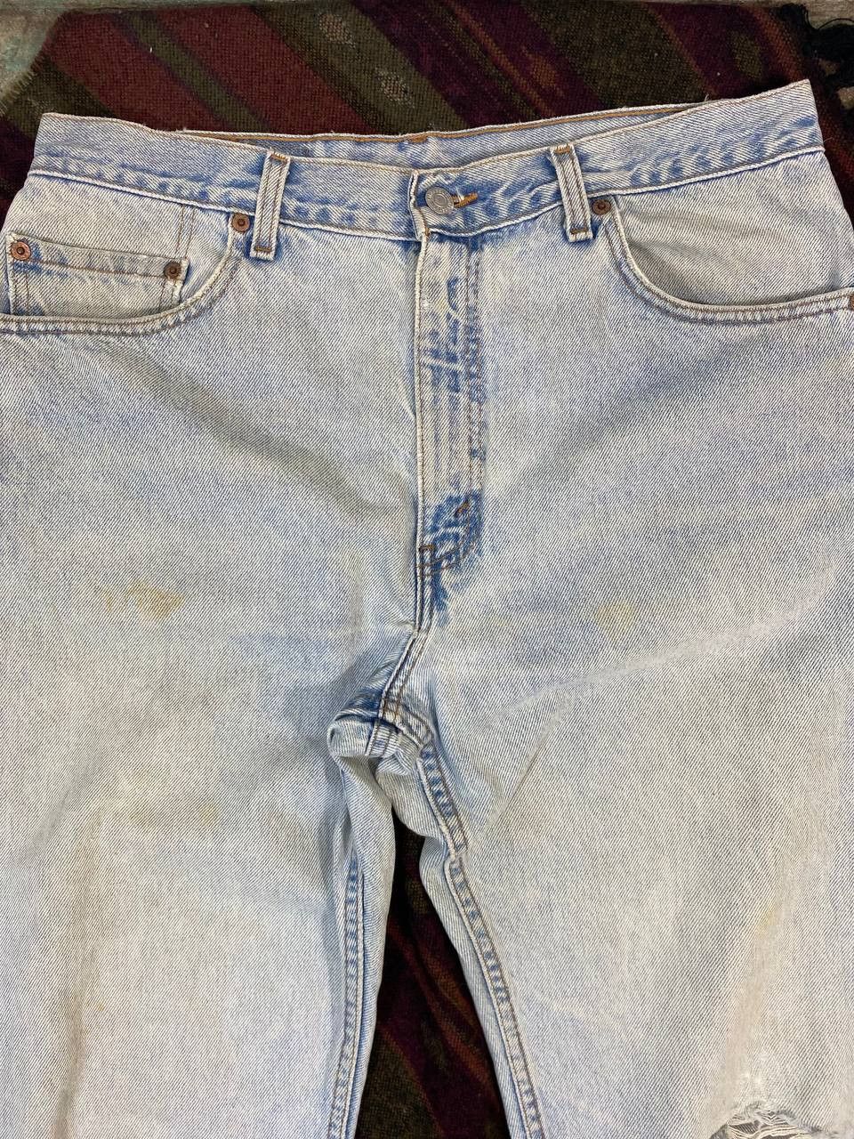 Levi's vintage levis 505 acid wash distressed denim Size US 33 - 7 Thumbnail