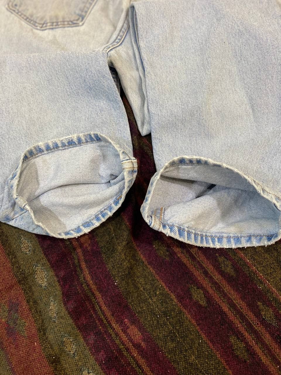 Levi's vintage levis 505 acid wash distressed denim Size US 33 - 6 Thumbnail