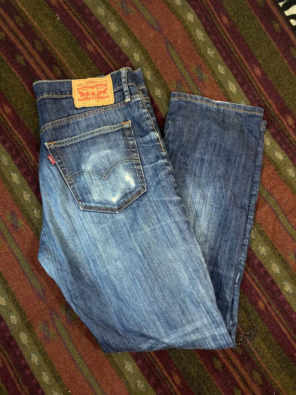 Levi's levis 541 tapered straight cut distressed denim Size US 34 / EU 50 - 3 Thumbnail