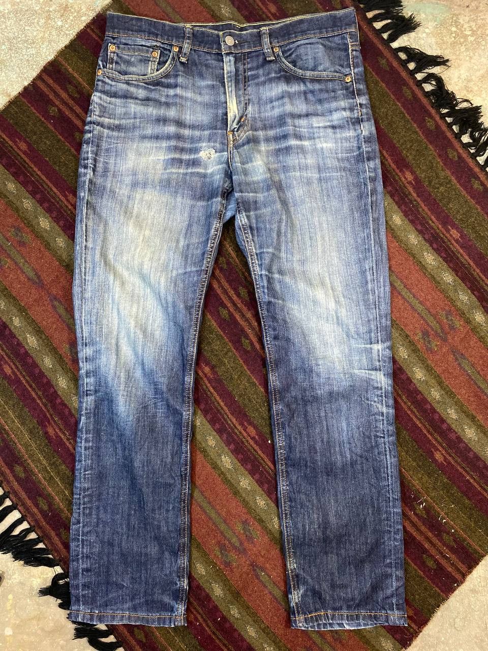 Levi's levis 541 tapered straight cut distressed denim Size US 34 / EU 50 - 2 Thumbnail