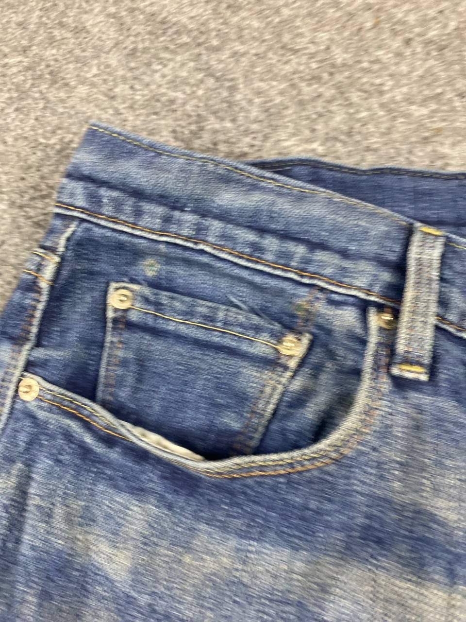 Levi's levis 505 straight leg distressed denim Size US 35 - 11 Thumbnail