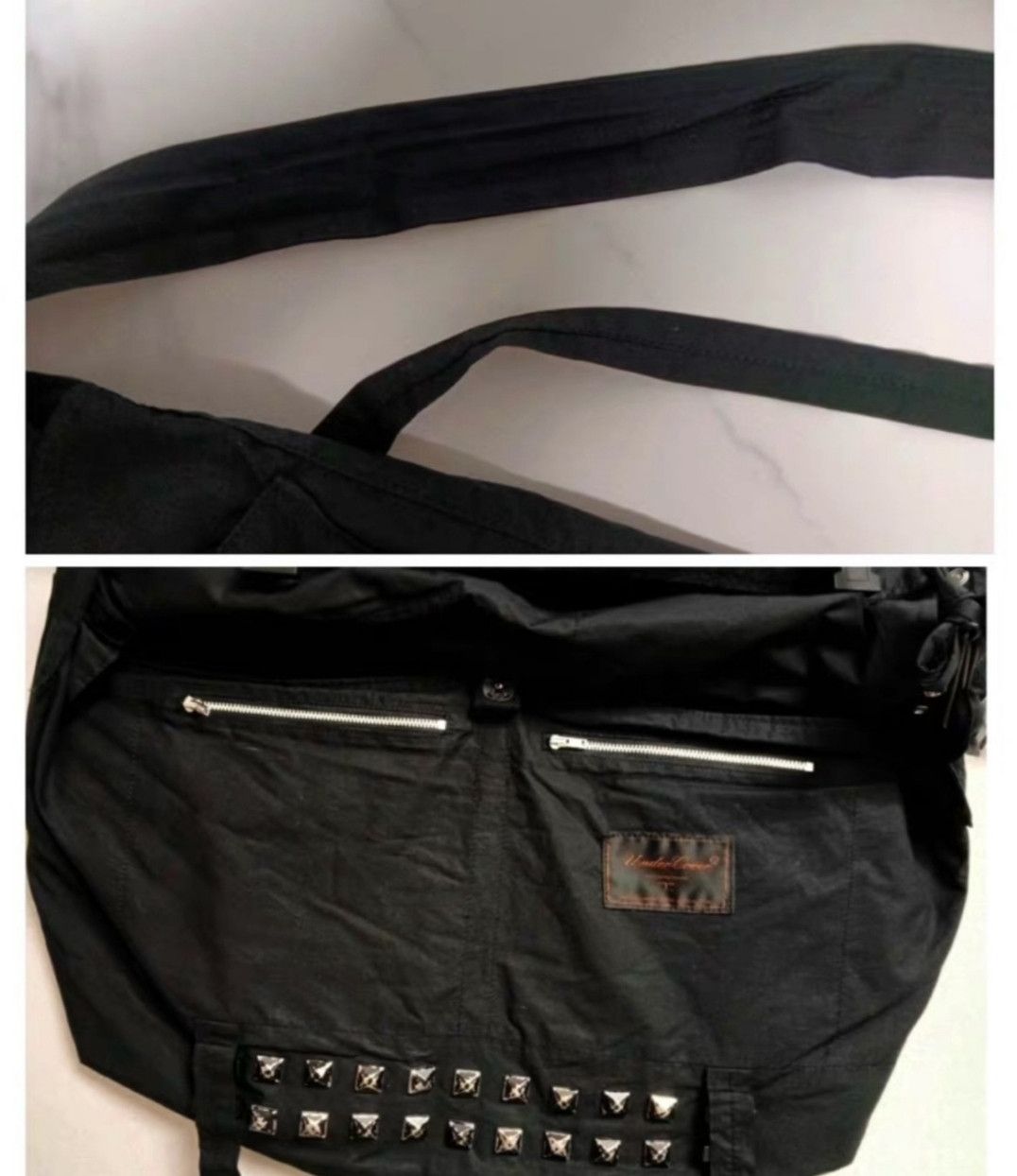 Undercover Under Cover Studded mesh shoulder messenger bag Size ONE SIZE - 3 Thumbnail
