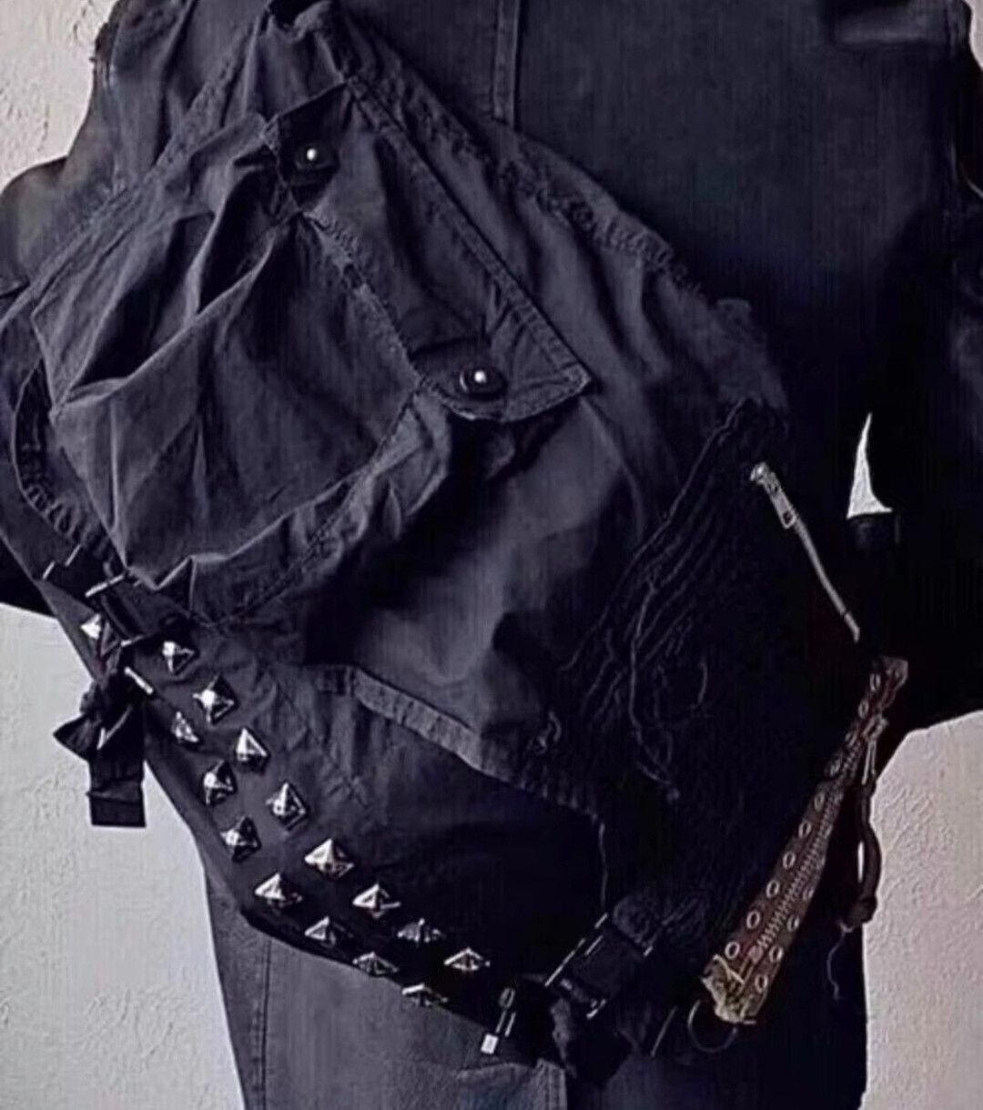 Undercover Under Cover Studded mesh shoulder messenger bag Size ONE SIZE - 7 Thumbnail