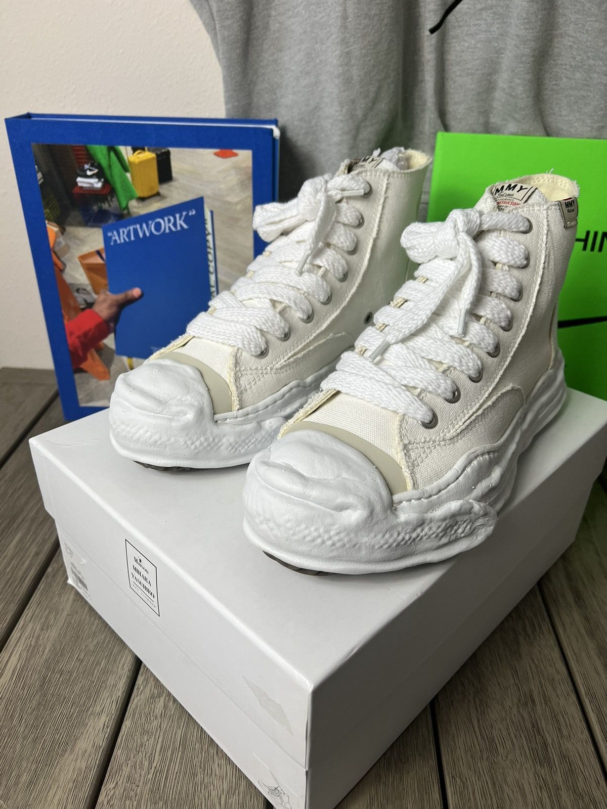 Maison MIHARA YASUHIRO Maison Miharayasuhiro Canvas High Top Sneakers Size US 9 / EU 42 - 1 Thumbnail