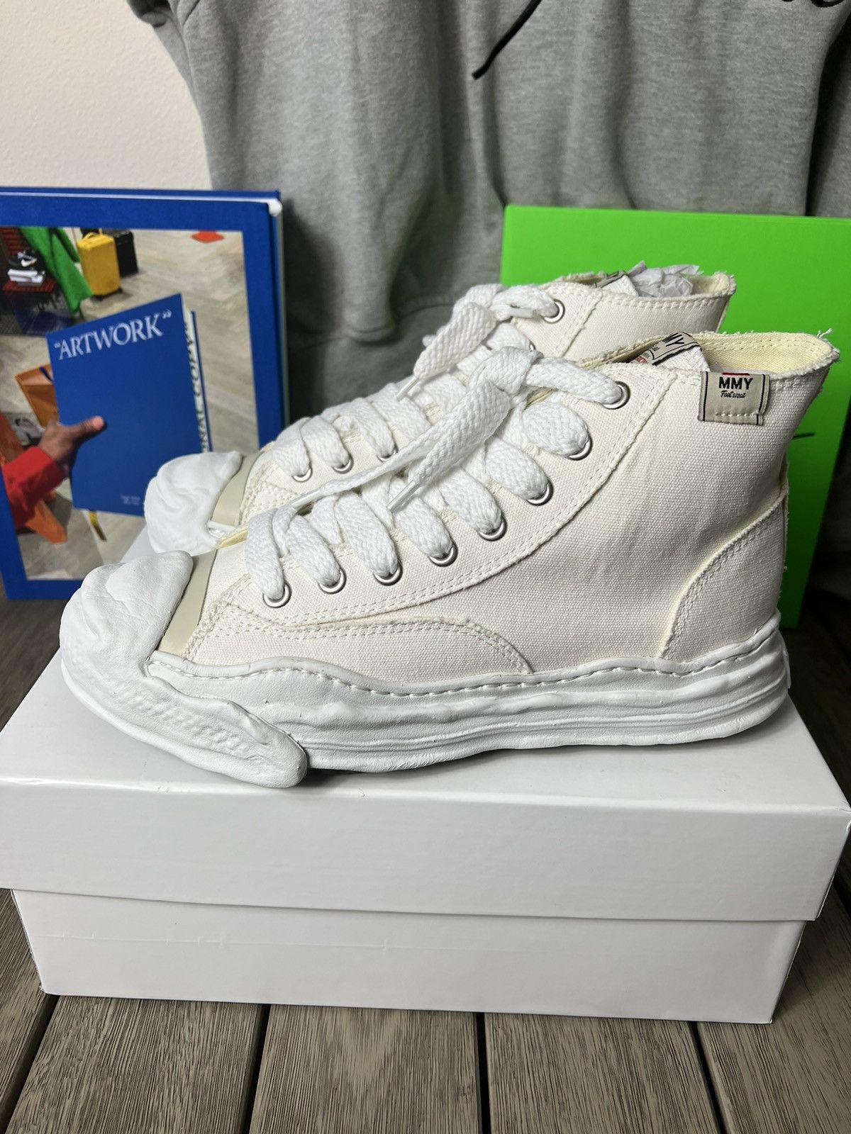 Maison MIHARA YASUHIRO Maison Miharayasuhiro Canvas High Top Sneakers Size US 9 / EU 42 - 2 Thumbnail
