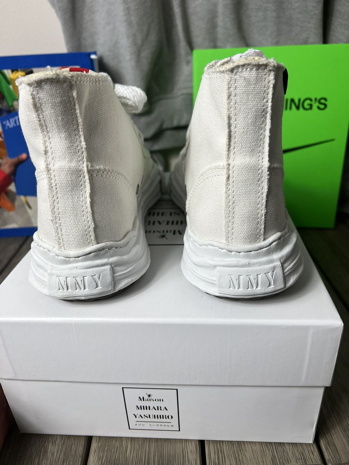 Maison MIHARA YASUHIRO Maison Miharayasuhiro Canvas High Top Sneakers Size US 9 / EU 42 - 4 Thumbnail