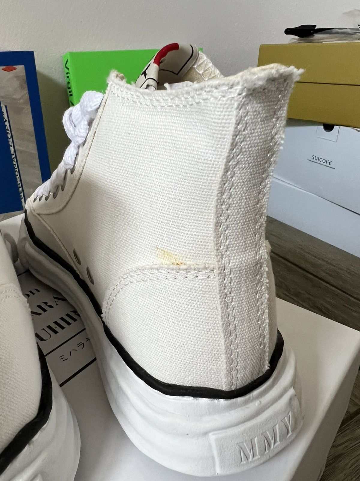 Maison MIHARA YASUHIRO Maison Mihara Yasuhiro OG Sole High Top White Size US 9 / EU 42 - 3 Thumbnail