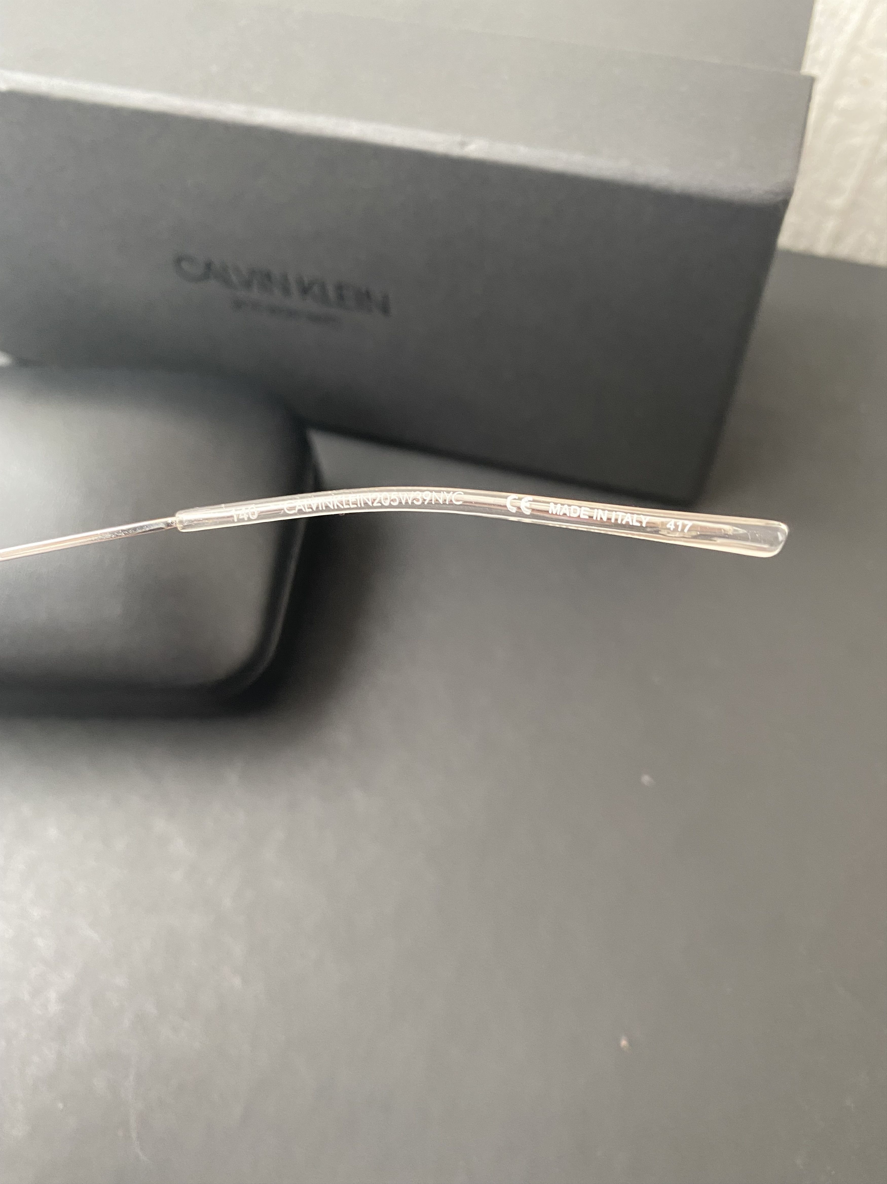 Calvin Klein 205W39NYC BNWT lightweight titanium sunglasses Size ONE SIZE - 4 Thumbnail