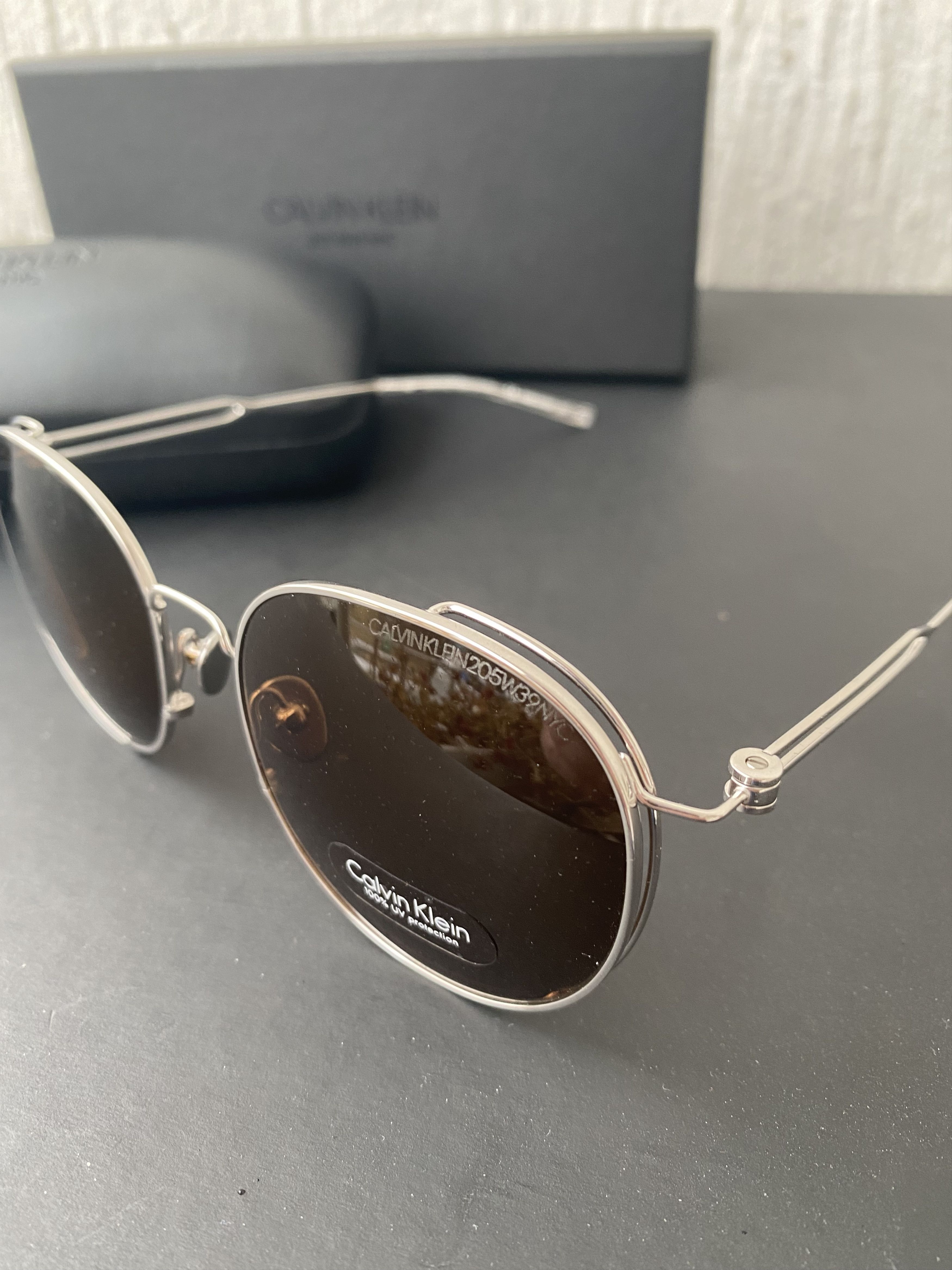 Calvin Klein 205W39NYC BNWT lightweight titanium sunglasses Size ONE SIZE - 3 Thumbnail