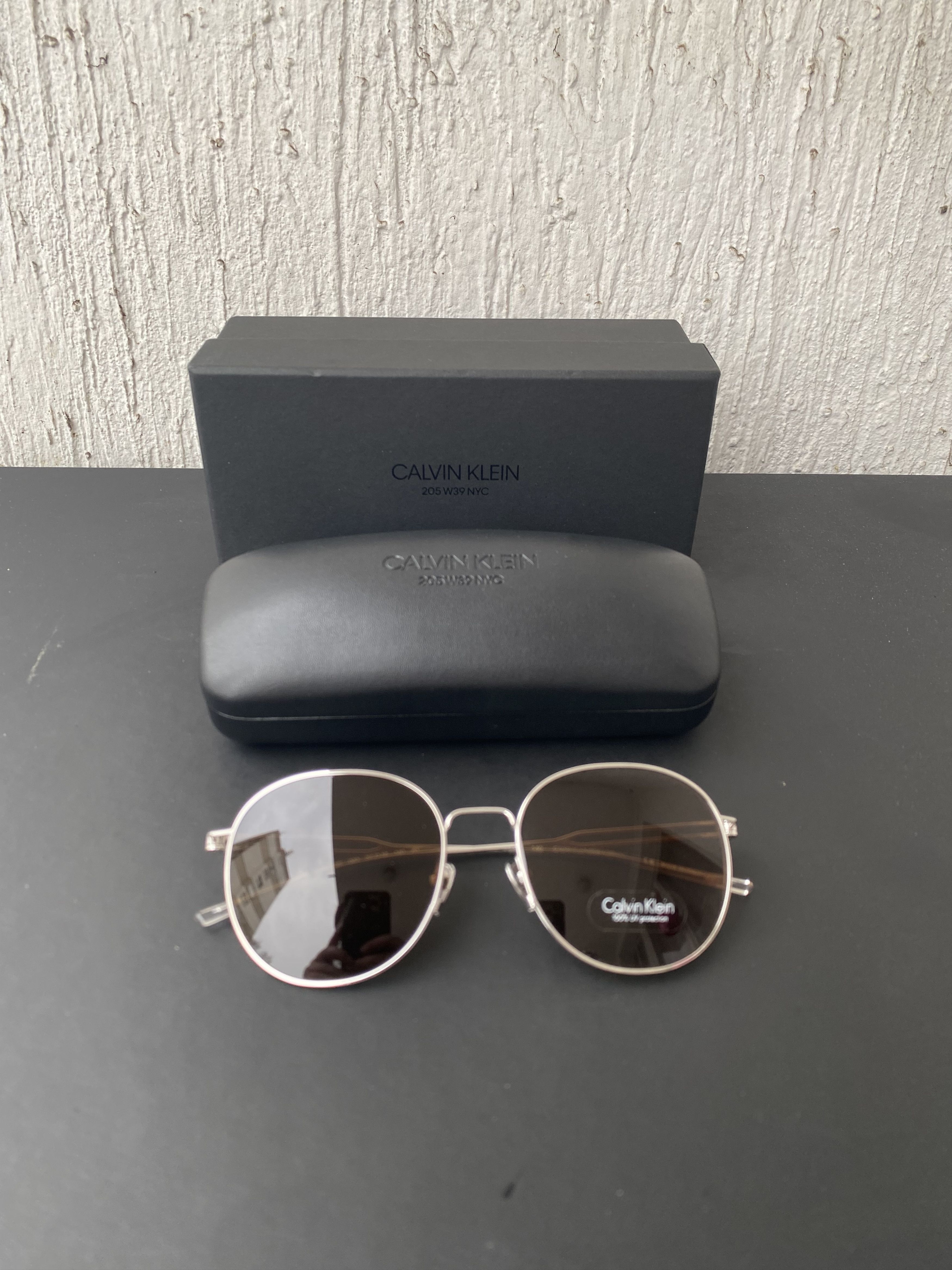 Calvin Klein 205W39NYC BNWT lightweight titanium sunglasses Size ONE SIZE - 2 Thumbnail