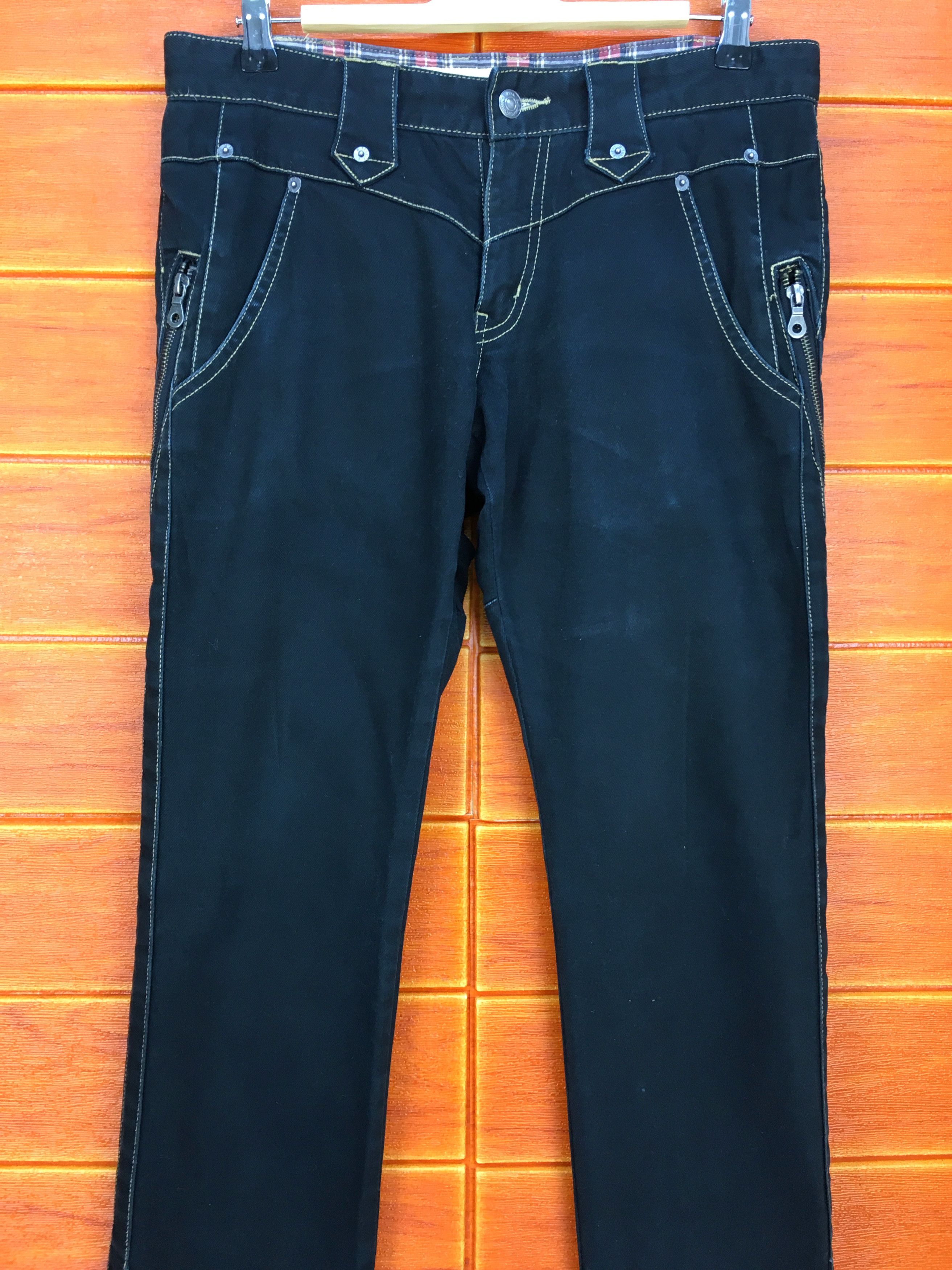 PPFM Japanese Brand PPFM Side Stitched Denim Jeans Size US 31 - 3 Thumbnail