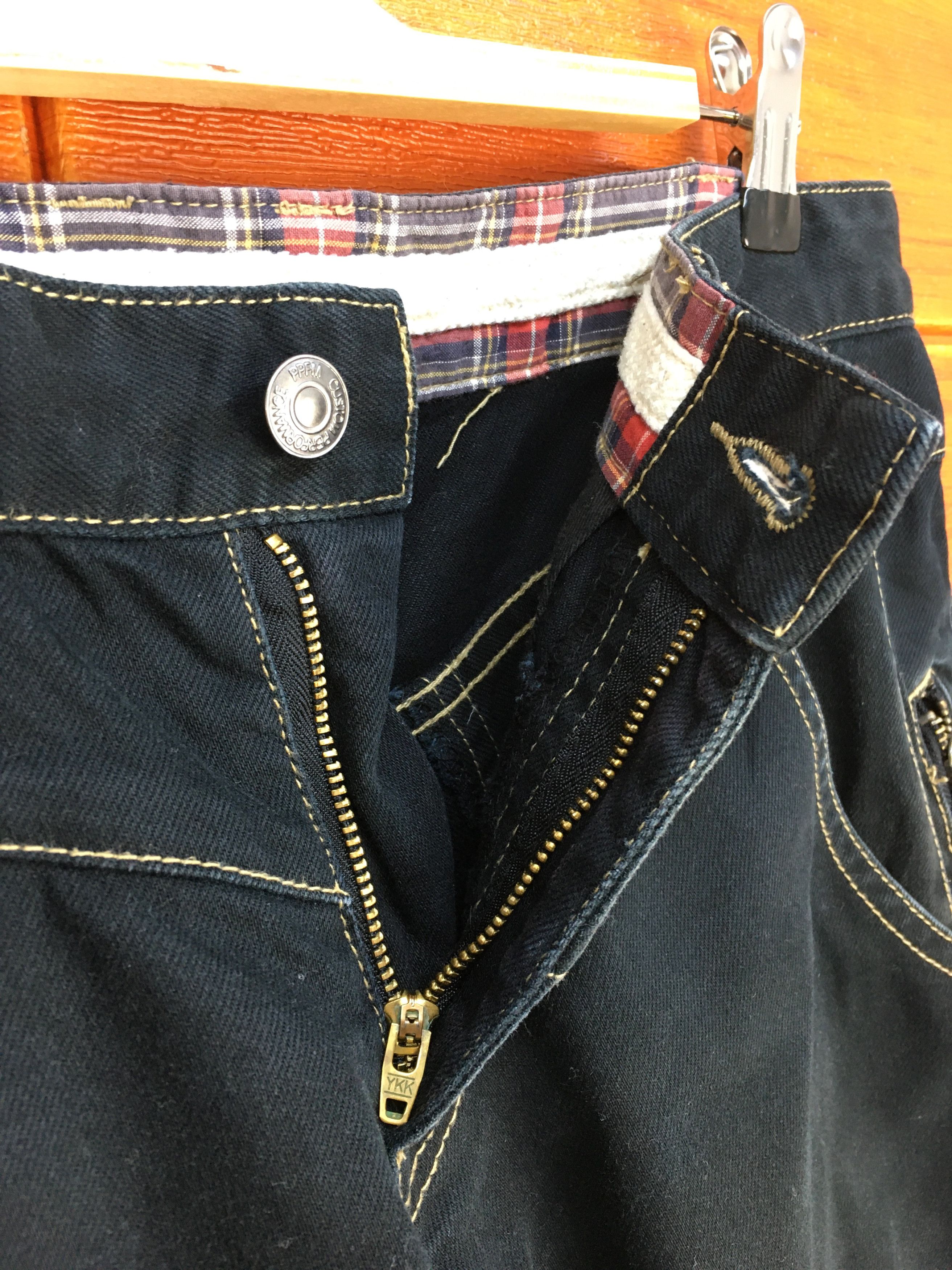 PPFM Japanese Brand PPFM Side Stitched Denim Jeans Size US 31 - 16 Thumbnail