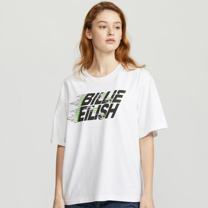 Billie Eilish Small Women's BILLIE EILISH TAKASHI MURAKAMI WHITE T-SHIRT Size S / US 4 / IT 40 - 9 Thumbnail
