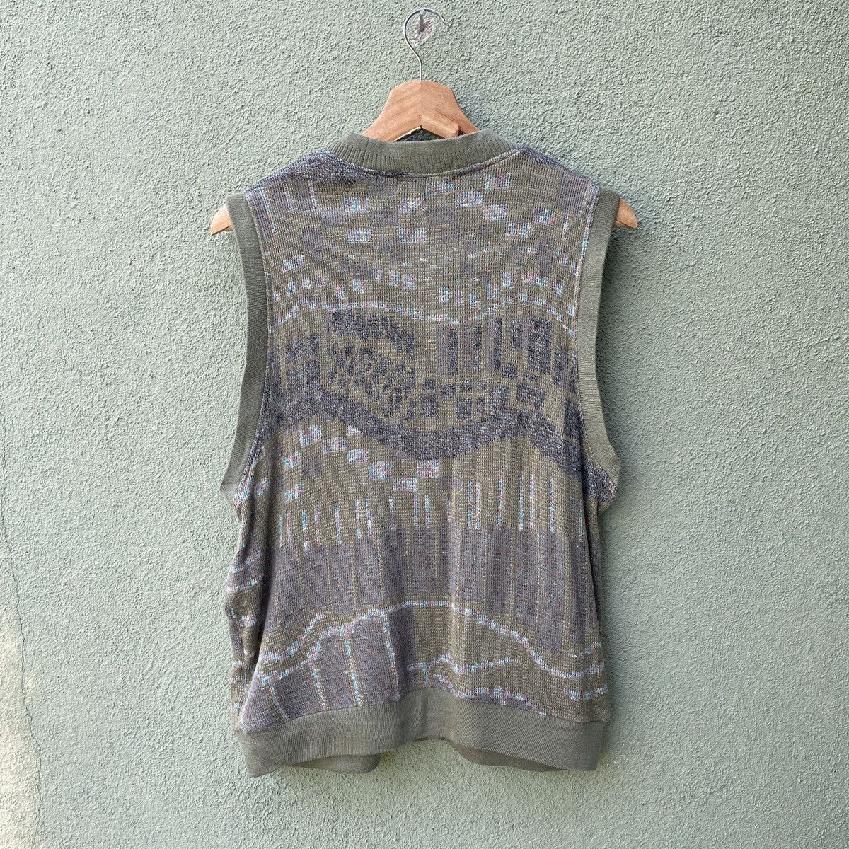 Japanese Brand Vintage FULL MARK Sleeveless Cardigan Knitwear Size US M / EU 48-50 / 2 - 9 Thumbnail