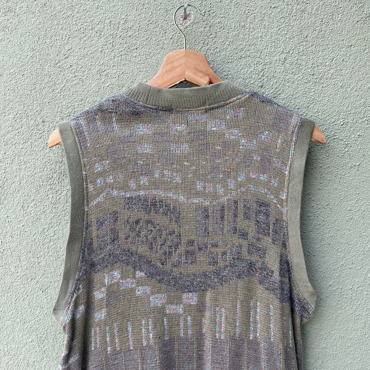 Japanese Brand Vintage FULL MARK Sleeveless Cardigan Knitwear Size US M / EU 48-50 / 2 - 7 Thumbnail