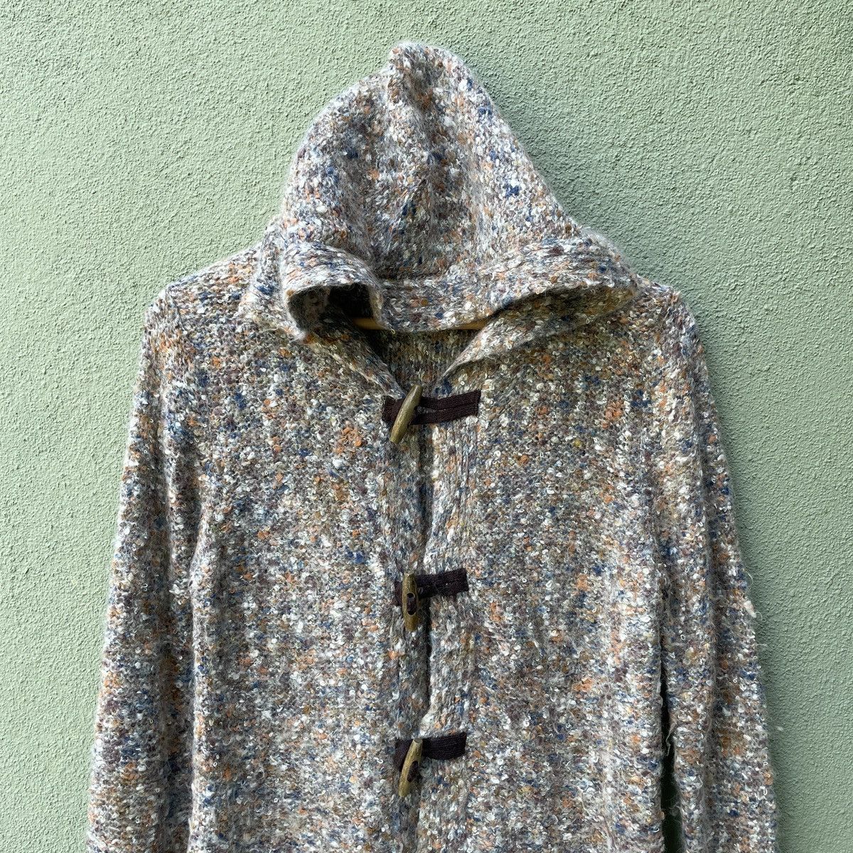 Aran Isles Knitwear Vintage NANEA Mohair Button Ups Hooded Cardigan Knitwear Size US S / EU 44-46 / 1 - 3 Thumbnail