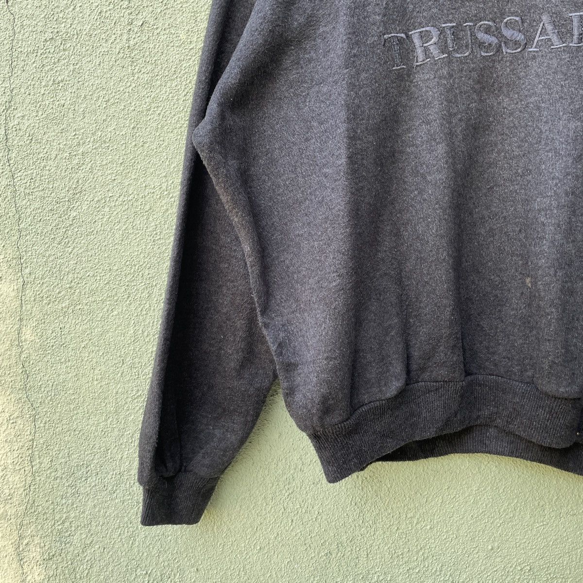Japanese Brand Vtg TRUSSARDI Embroidery Logo Pullover Sweatshirt Jumper Size US XXL / EU 58 / 5 - 4 Thumbnail