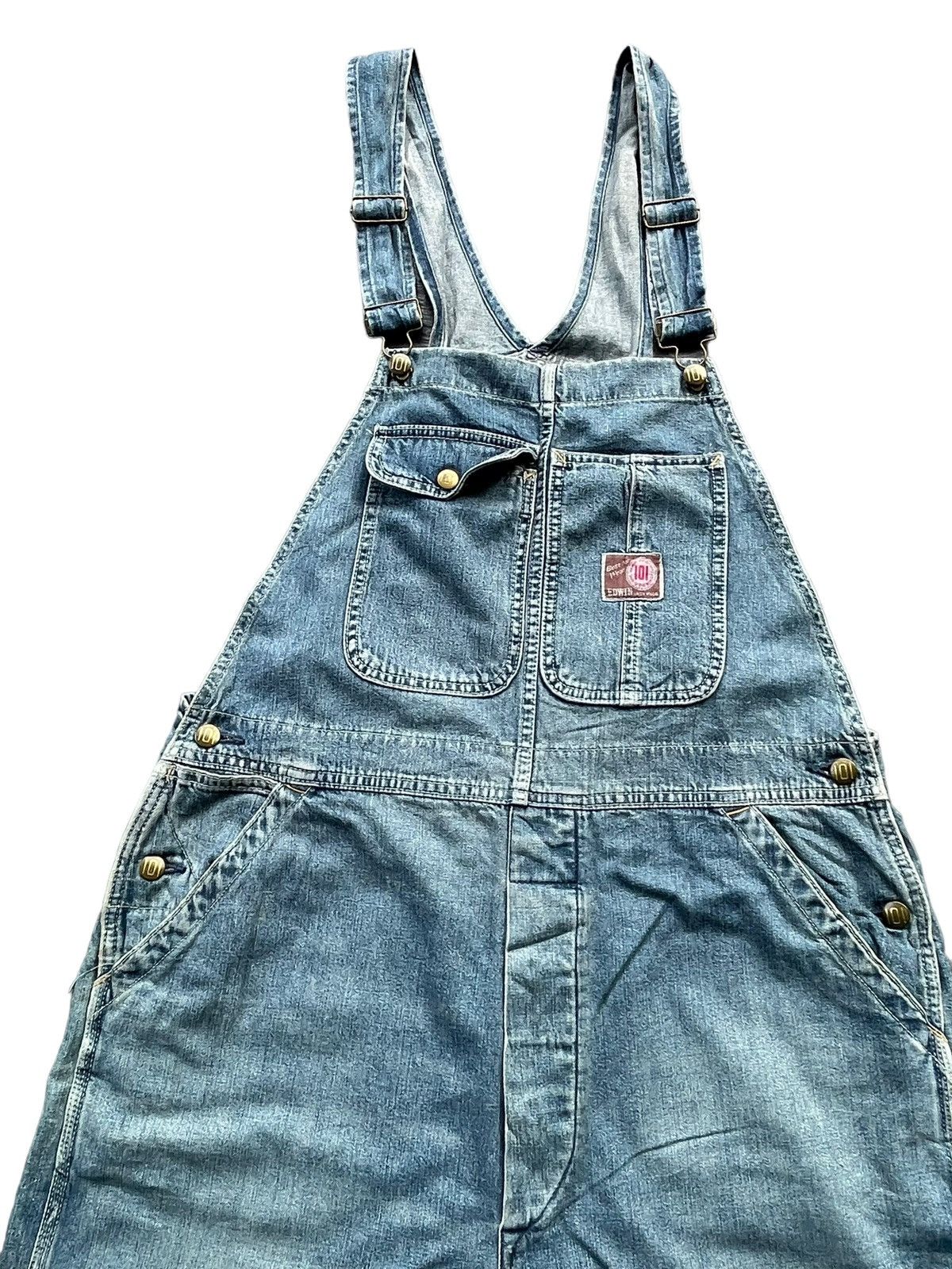 Edwin × Vintage Vintage Edwin 101 Denim Overall Size US 38 / EU 54 - 4 Thumbnail