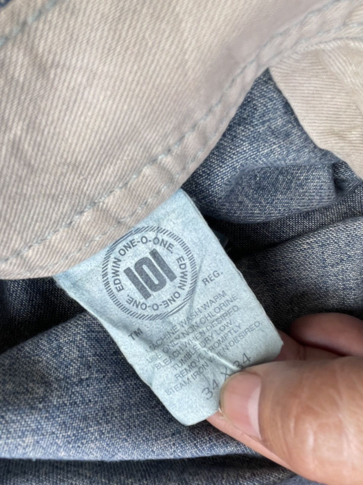 Edwin × Vintage Vintage Edwin 101 Denim Overall Size US 38 / EU 54 - 12 Thumbnail