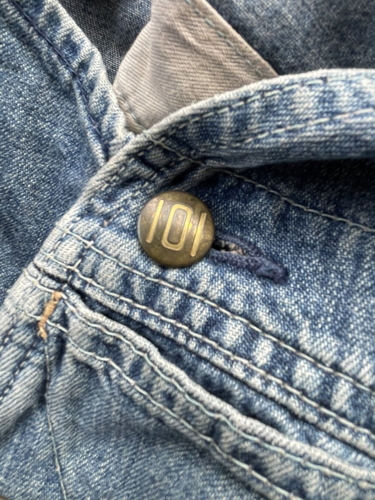 Edwin × Vintage Vintage Edwin 101 Denim Overall Size US 38 / EU 54 - 15 Thumbnail