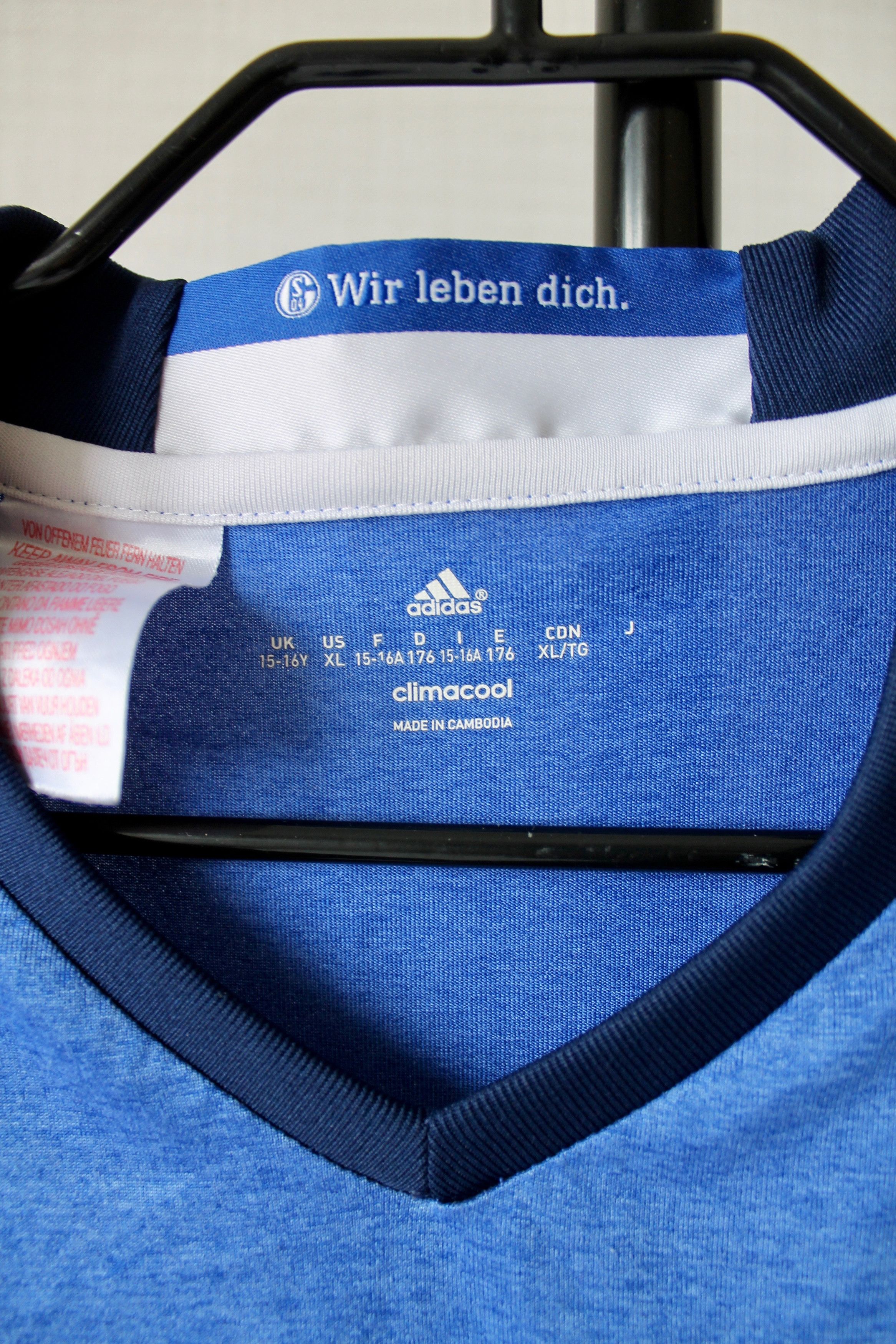 Adidas 2016 Schalke 04 Home Jersey Young XL - Like Adult S Size US S / EU 44-46 / 1 - 8 Thumbnail