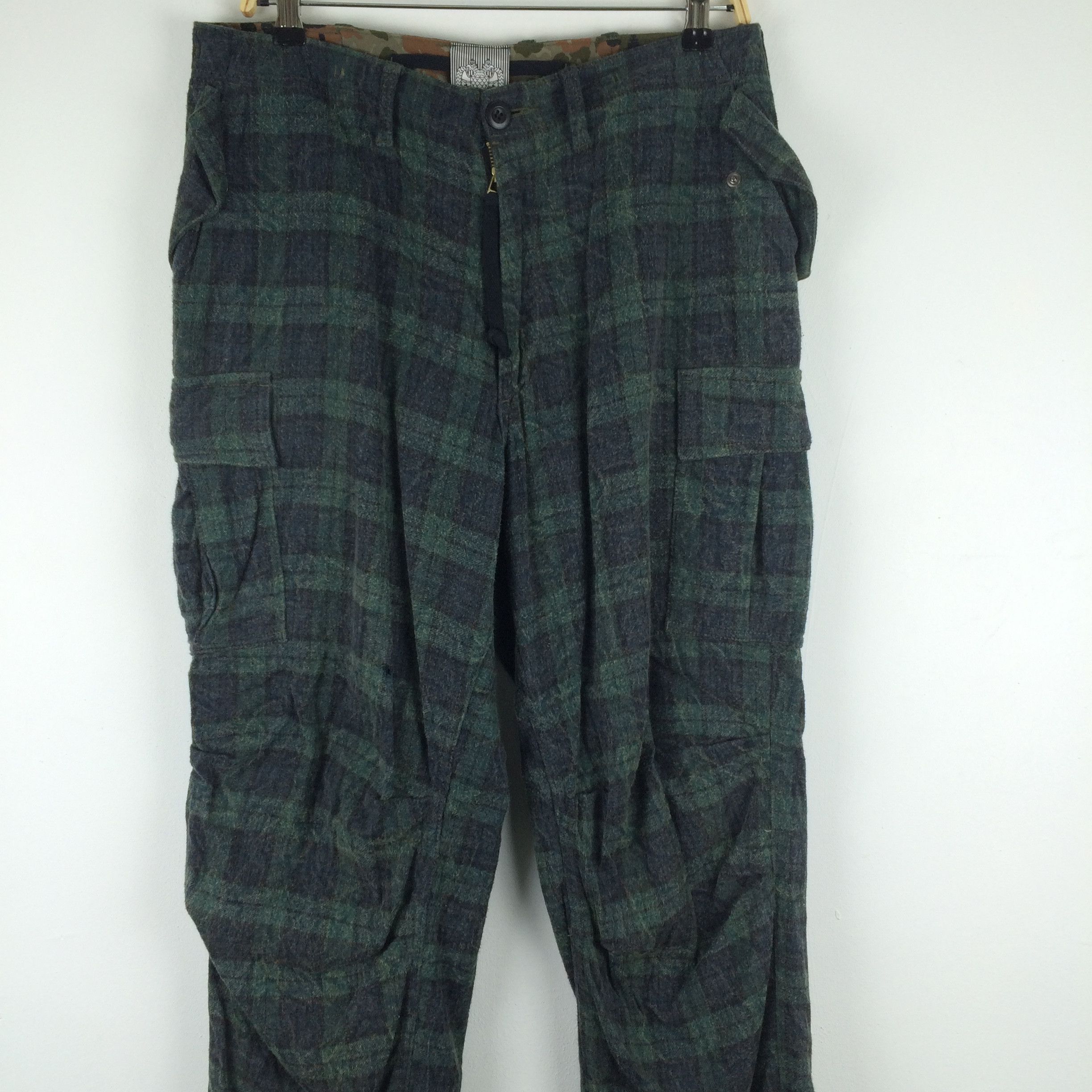 Dream And Destroy × Japanese Brand × Seditionaries X148 JAPAN DESTROY BABYLON TARTAN TACTICAL PUNK CARGO PANTS Size US 34 / EU 50 - 7 Thumbnail