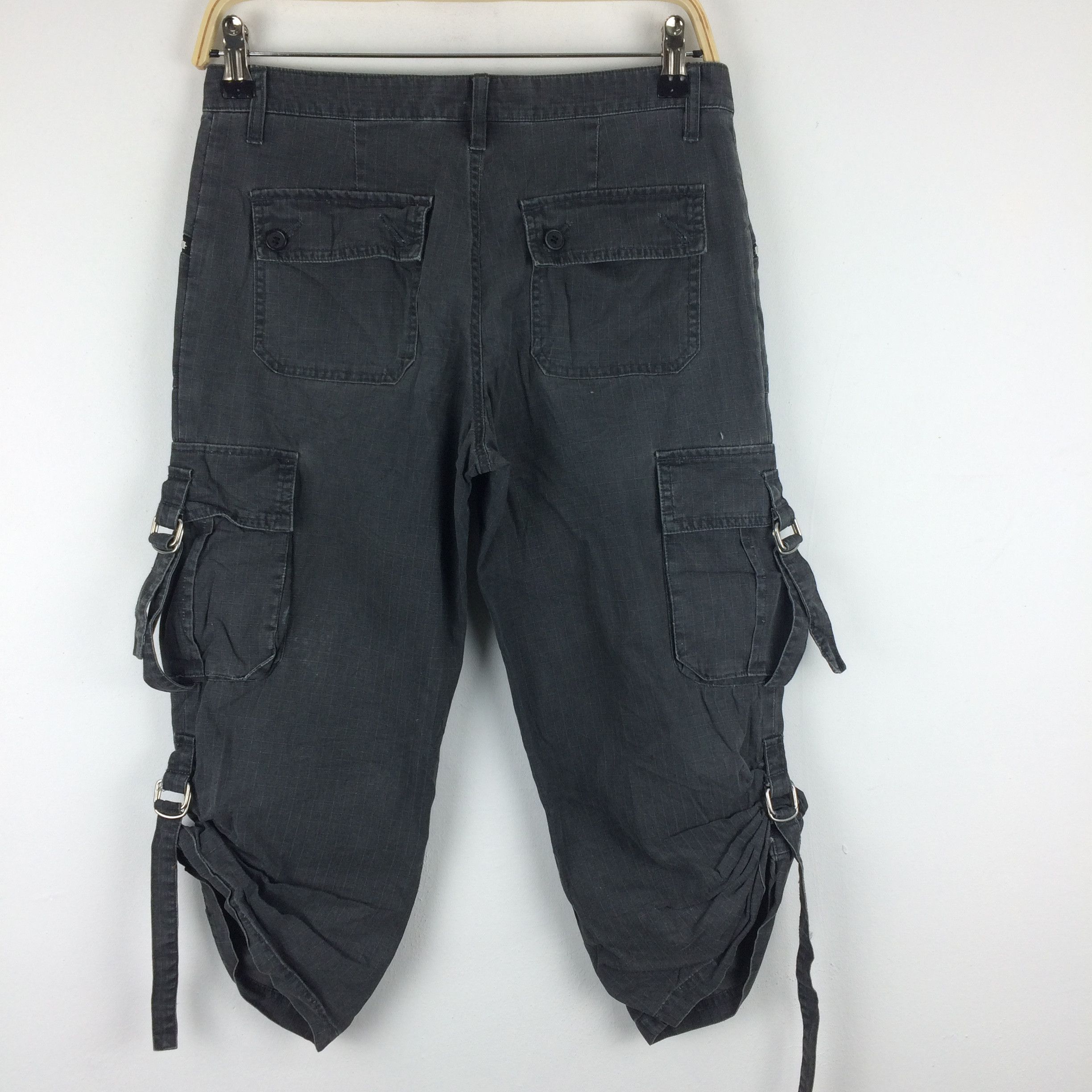 Japanese Brand × Seditionaries x152 japan j-honey ripstop zipper cargo cropped pants Size 30" / US 8 / IT 44 - 2 Thumbnail