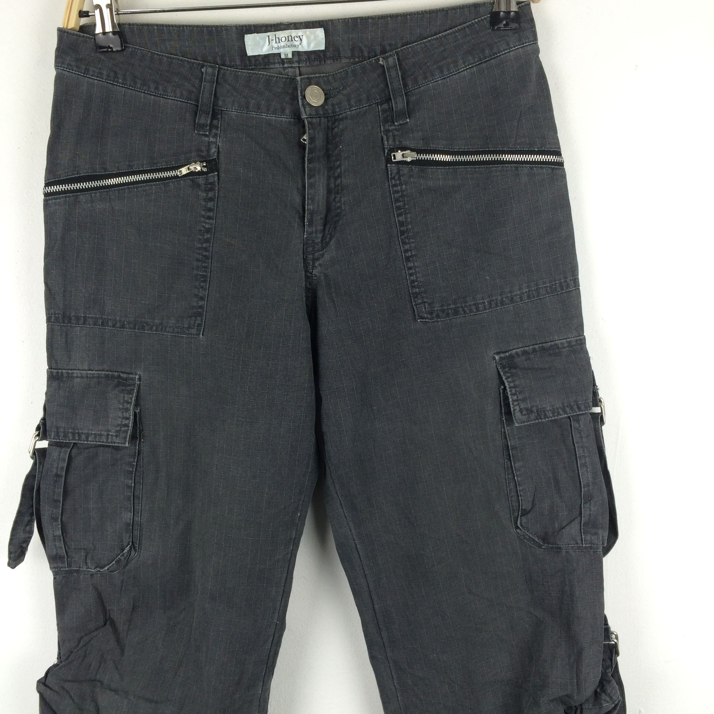 Japanese Brand × Seditionaries x152 japan j-honey ripstop zipper cargo cropped pants Size 30" / US 8 / IT 44 - 6 Thumbnail