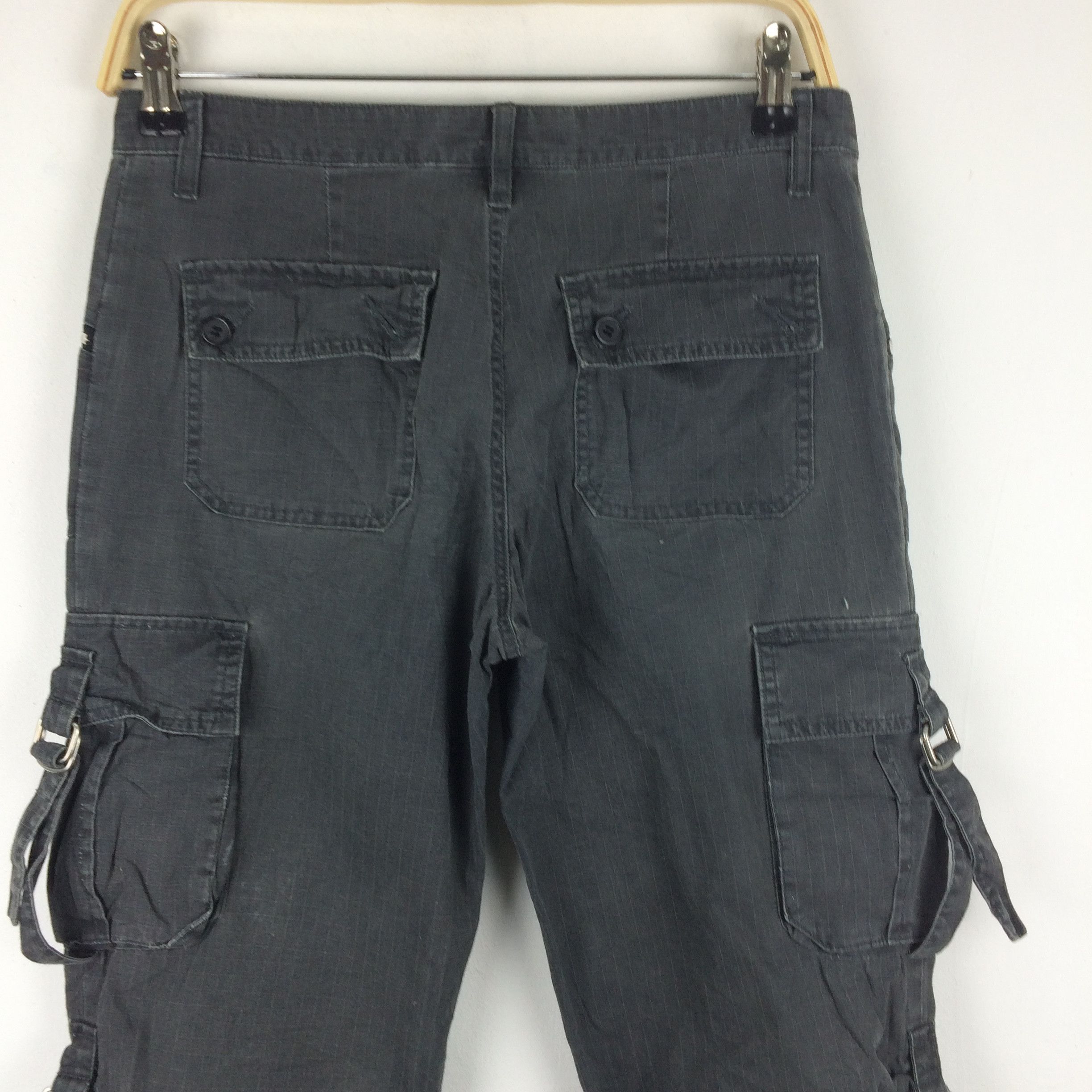 Japanese Brand × Seditionaries x152 japan j-honey ripstop zipper cargo cropped pants Size 30" / US 8 / IT 44 - 3 Thumbnail