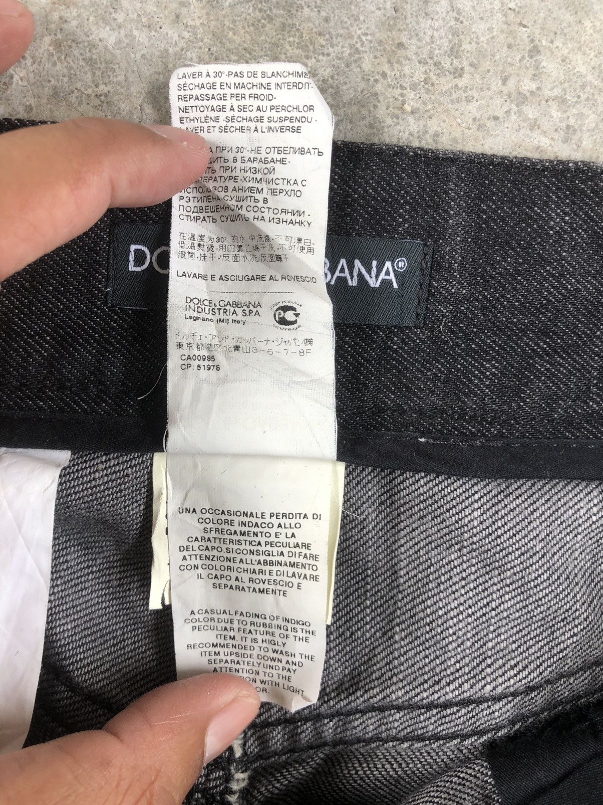 Dolce & Gabbana Dolce & Gabbana Jeans Slim Cut Size US 35 - 15 Thumbnail