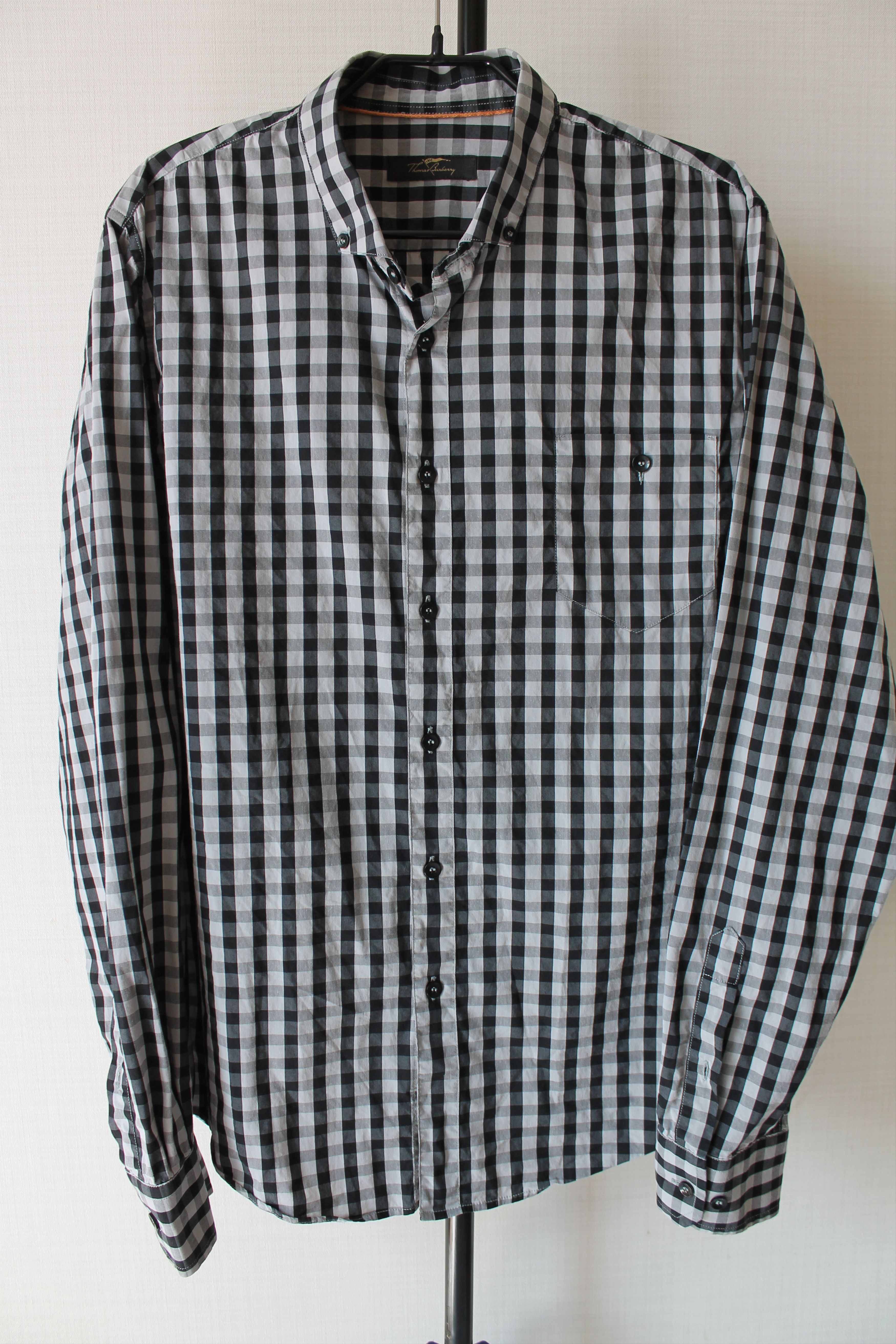 Burberry Thomas Burberry Checkered Shirt Long Sleeve Size US XL / EU 56 / 4 - 5 Thumbnail