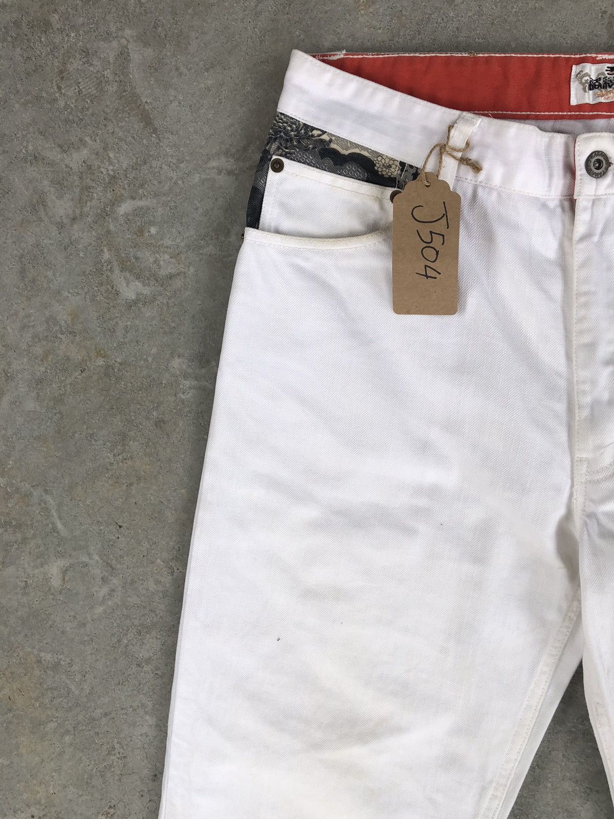 Karakuri Tamashii Karakuri Tamashi Embroidered Jeans Multipocket Size US 33 - 4 Thumbnail