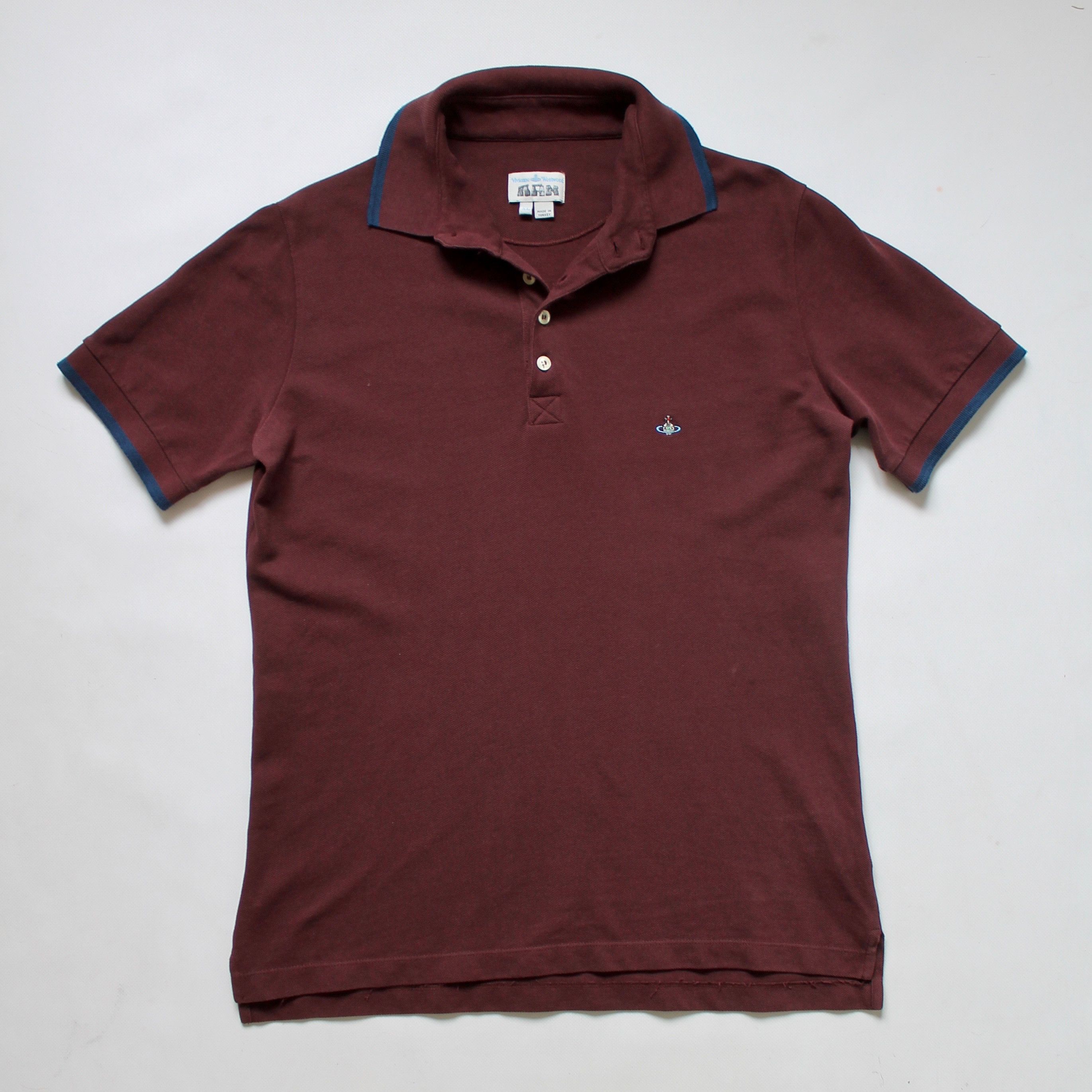 Vivienne Westwood Vivienne Westwood Vintage Polo Shirt Burgundy Size US L / EU 52-54 / 3 - 9 Thumbnail