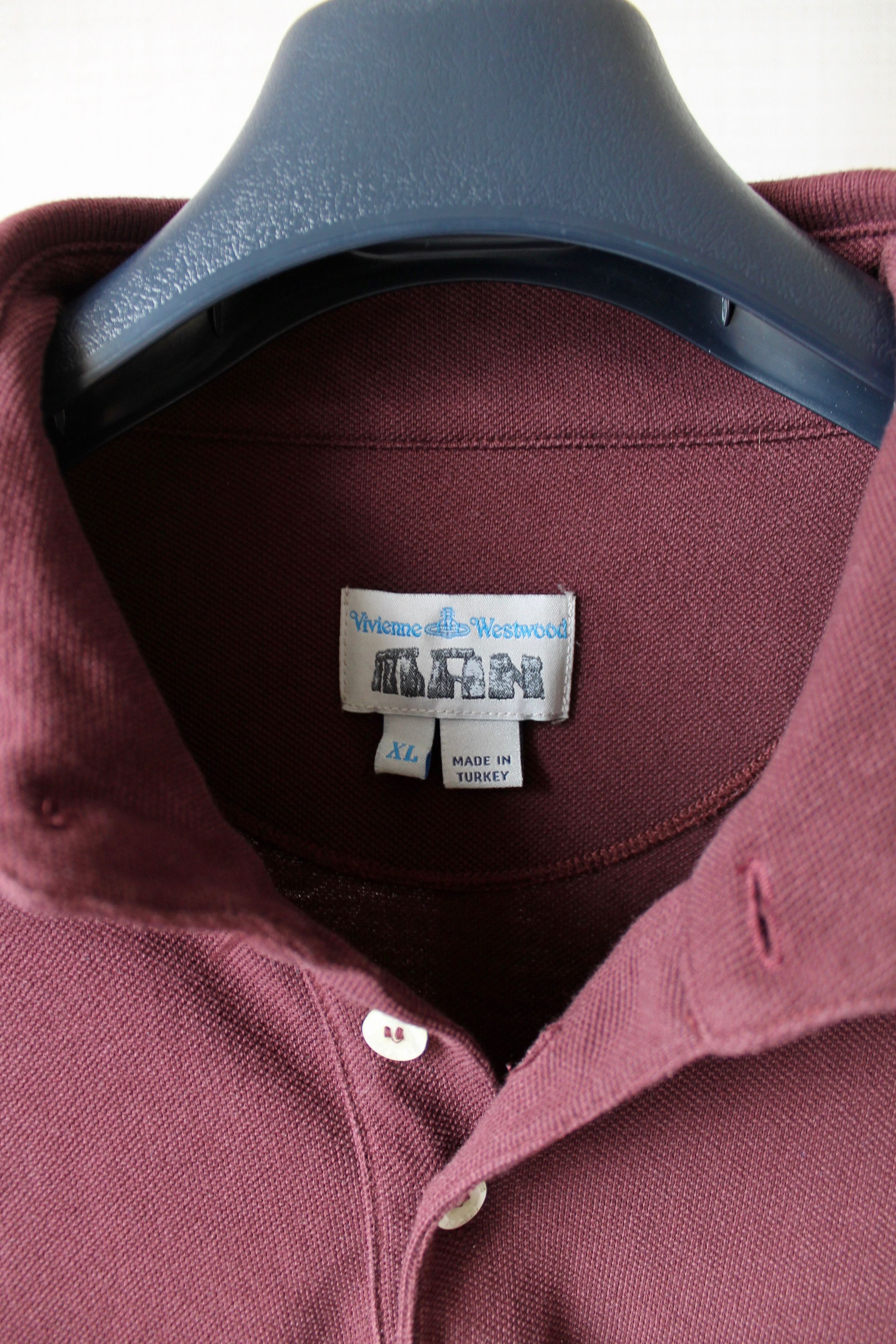 Vivienne Westwood Vivienne Westwood Vintage Polo Shirt Burgundy Size US L / EU 52-54 / 3 - 6 Thumbnail