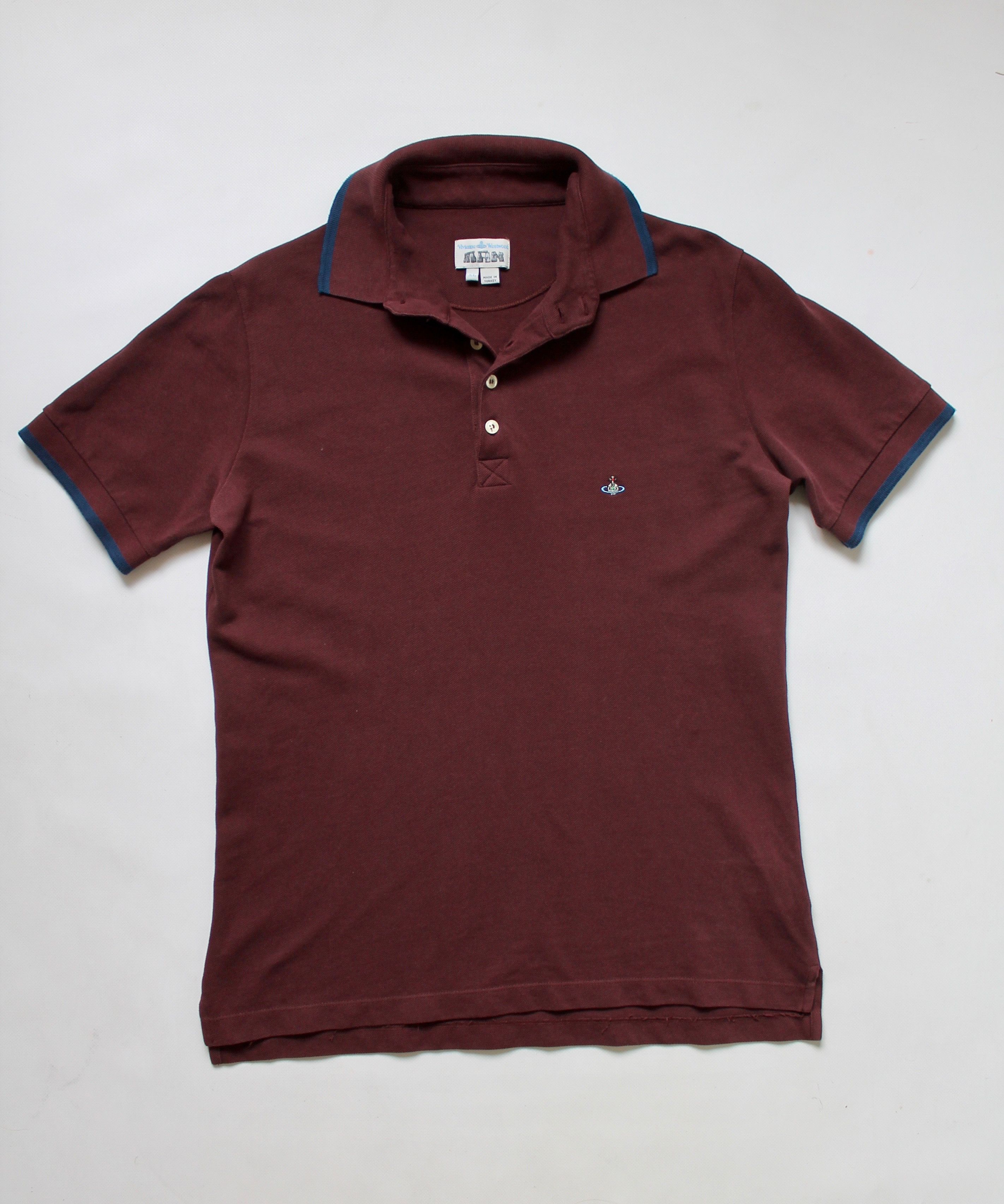 Vivienne Westwood Vivienne Westwood Vintage Polo Shirt Burgundy Size US L / EU 52-54 / 3 - 10 Thumbnail